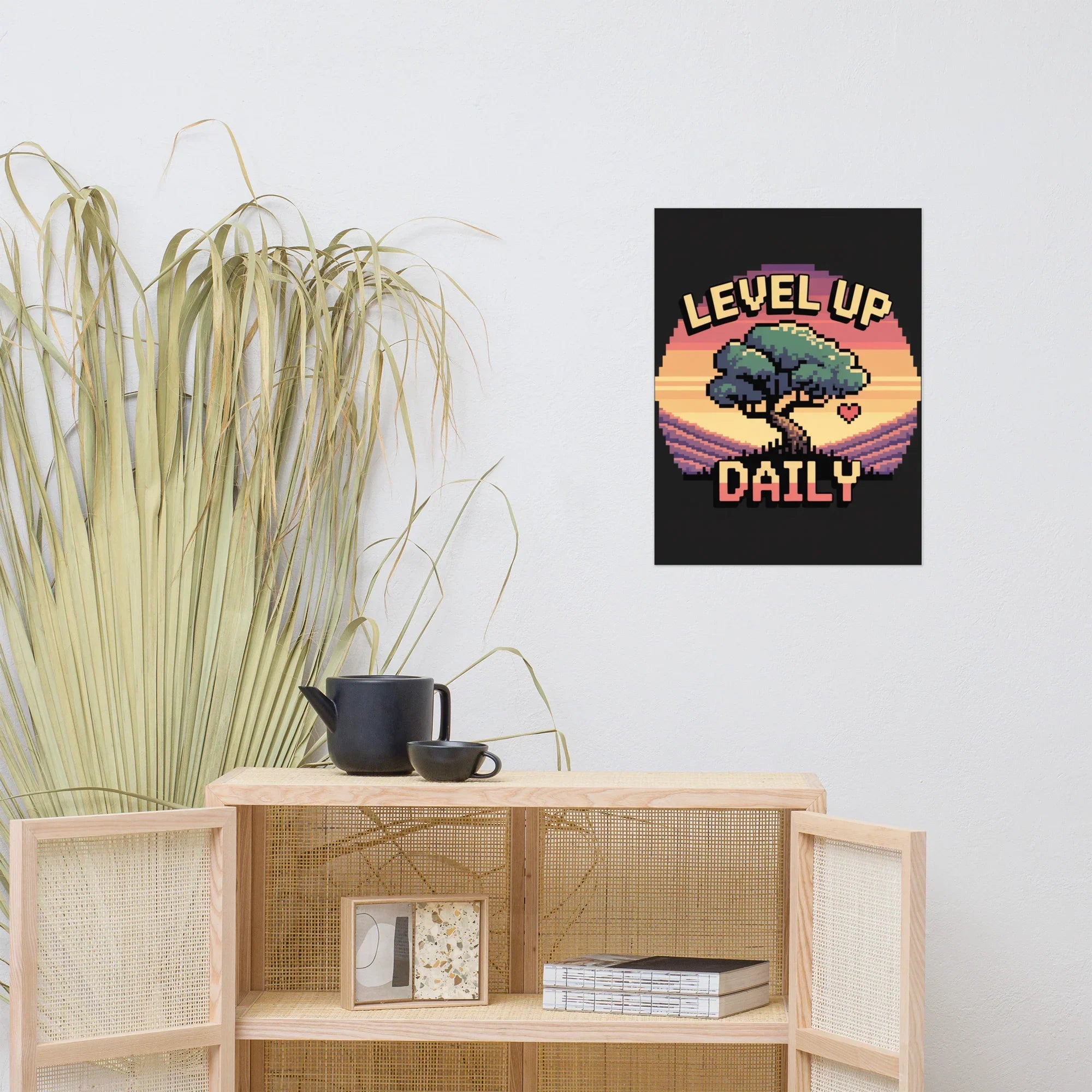 Level Up Daily – Motivational Pixel Art for Retro Gamers - RaZits