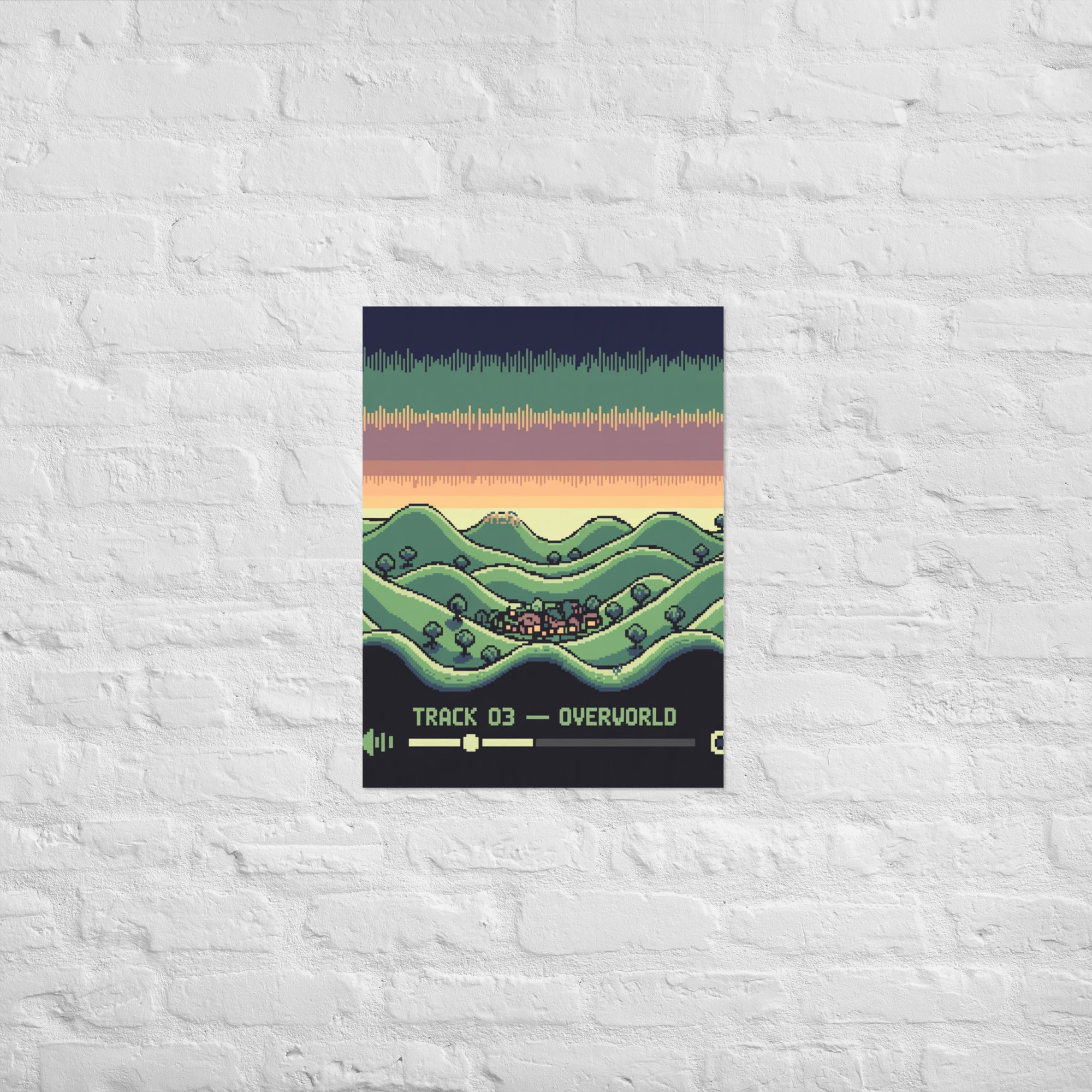 16-bit Signal and Noise chiptune poster on Enhanced Matte Paper