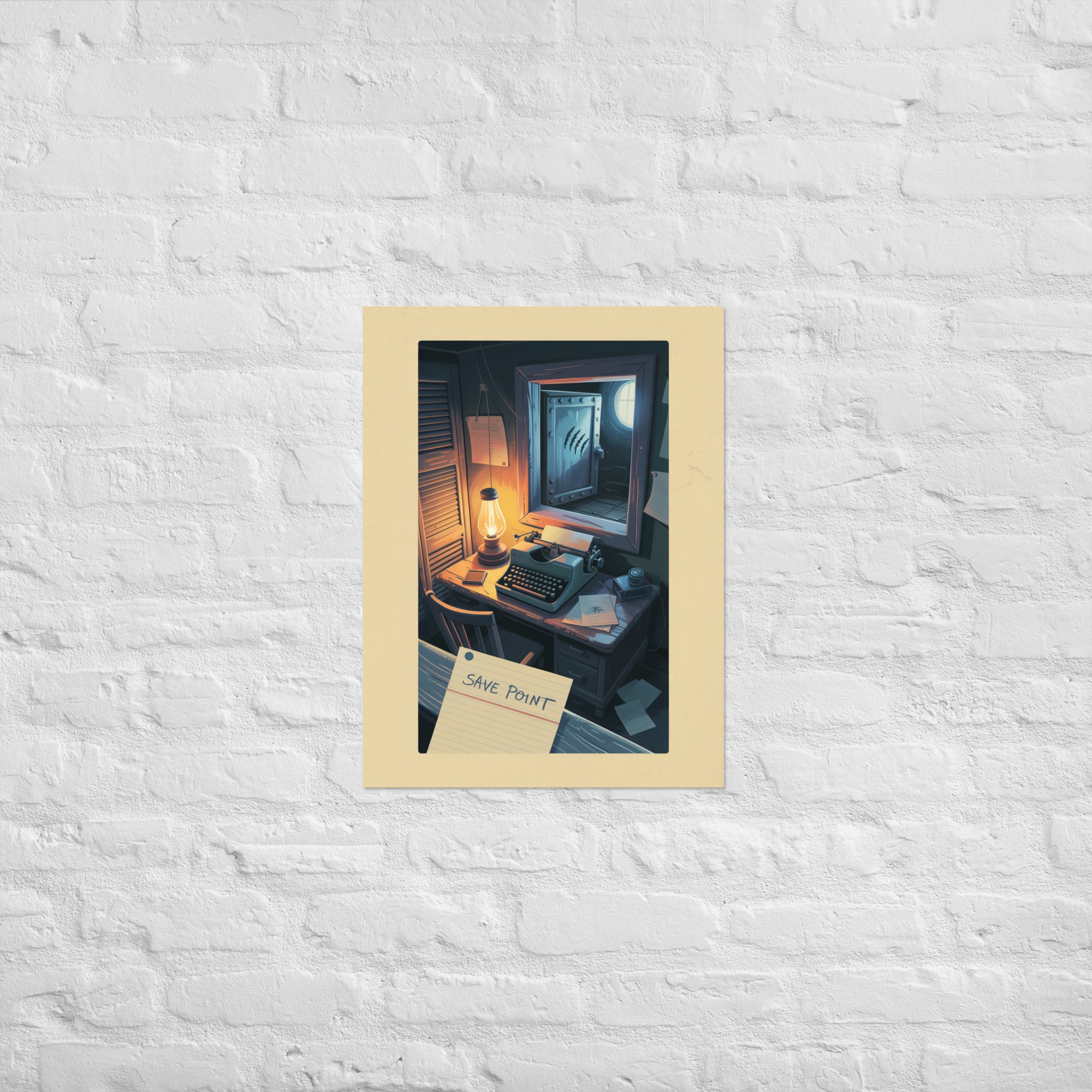 Save room The Quiet Room survival horror poster on Enhanced Matte Paper