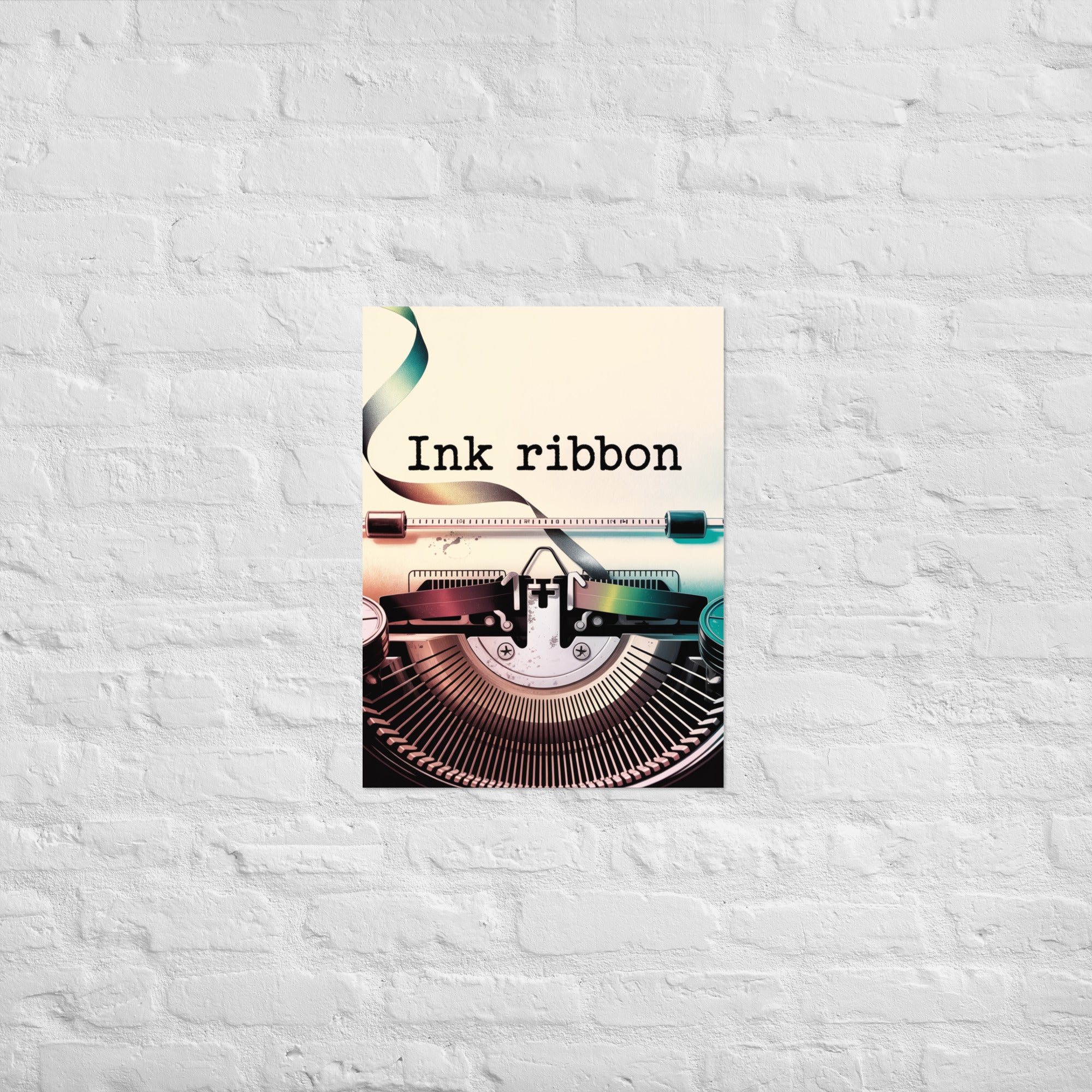 Typewriter save room The Ribbon's Last Thread poster on Enhanced Matte Paper