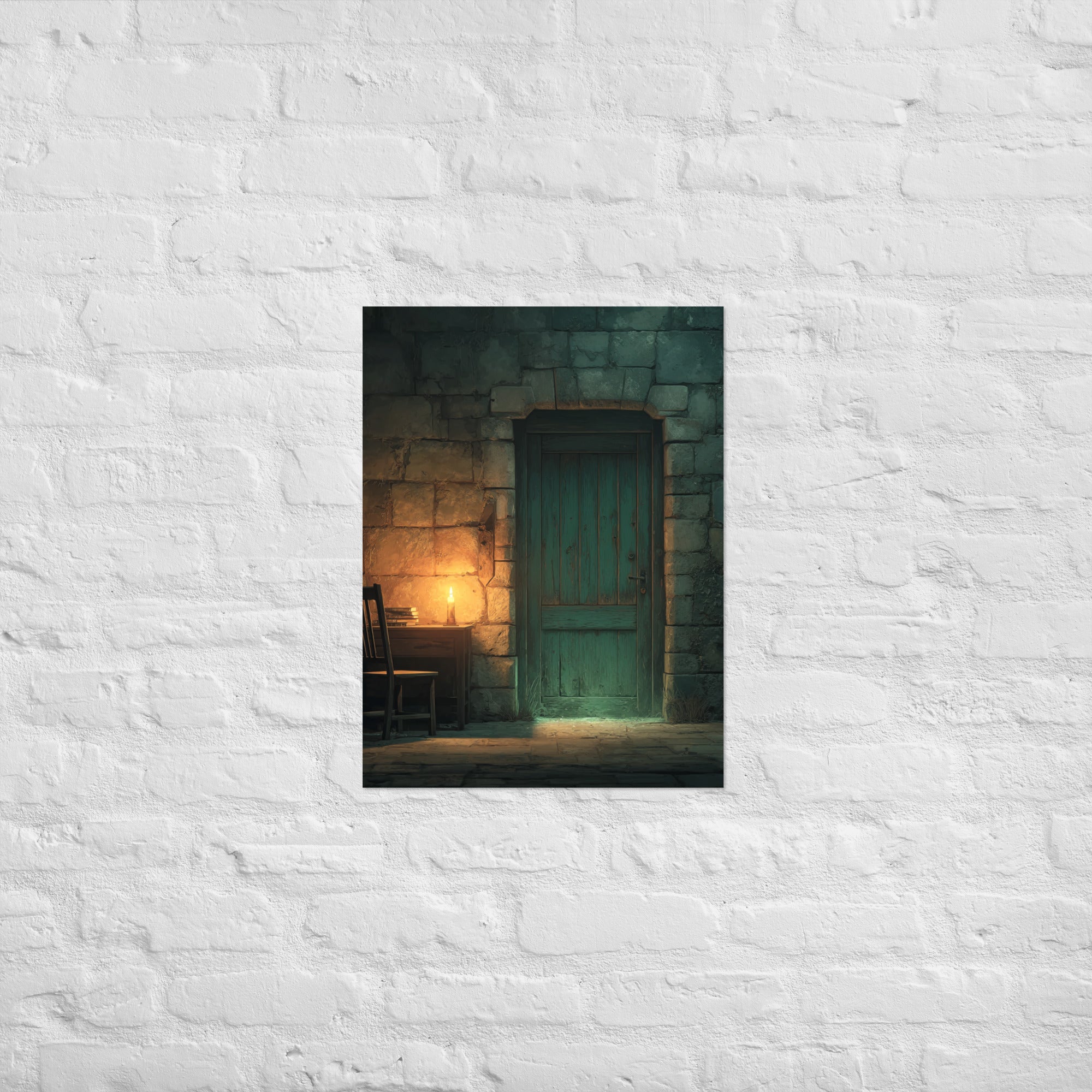 Save room The Only Safe Place Left survival horror poster on Enhanced Matte Paper