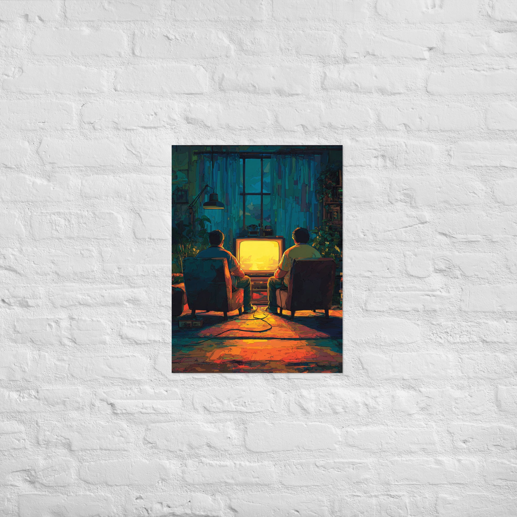 Local multiplayer The Same Room gaming poster on Enhanced Matte Paper