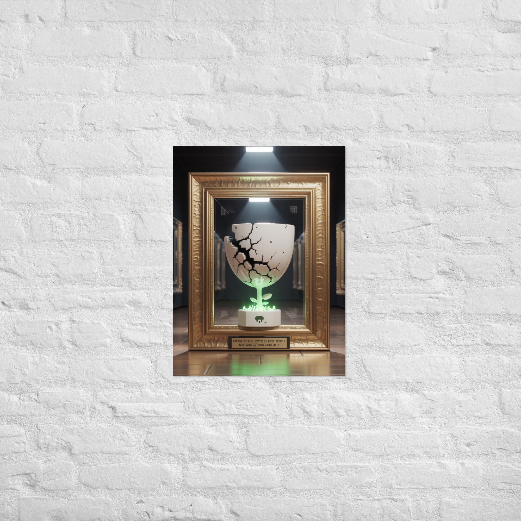 Premium collectible gamer Proof of Completion poster on Enhanced Matte Paper