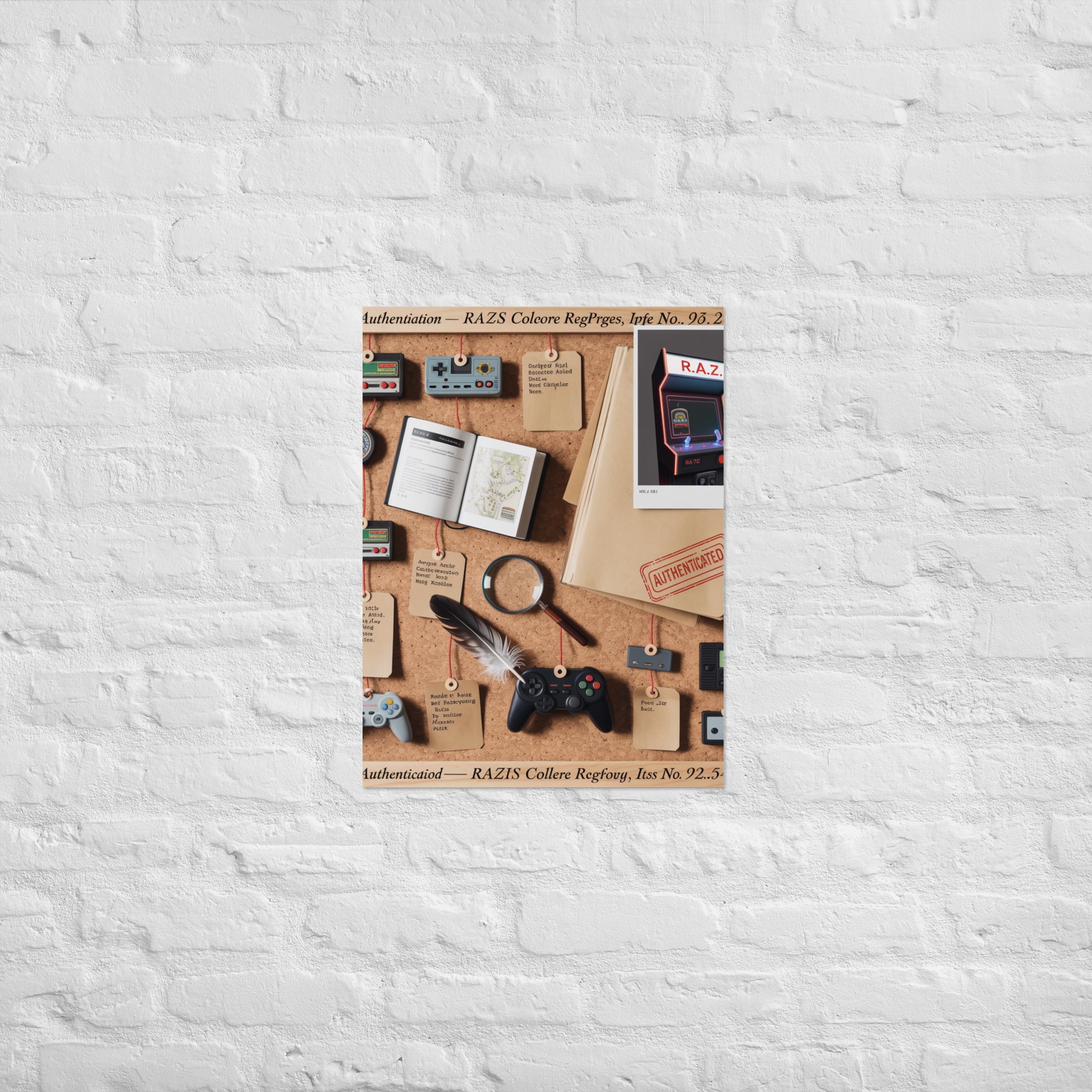 Premium retro gaming Dead Drop collector poster on Enhanced Matte Paper