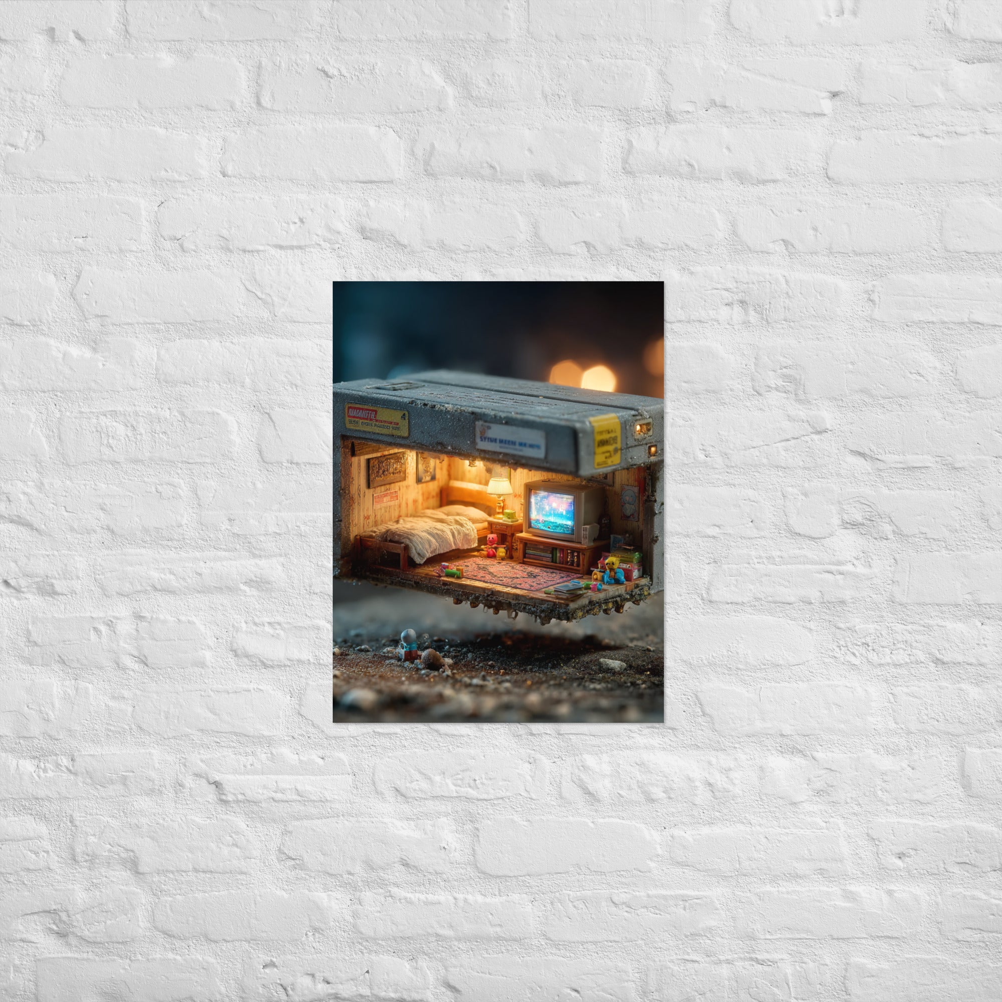 Premium gaming collector memory cartridge poster on Enhanced Matte Paper