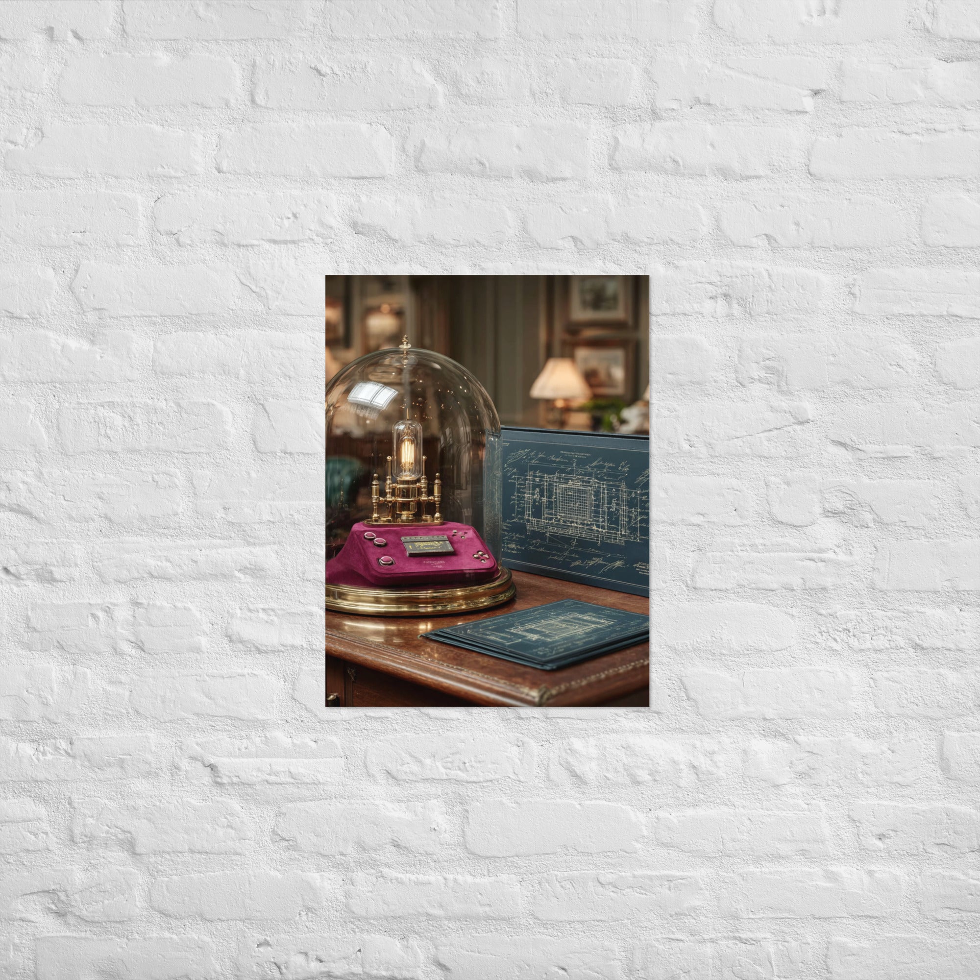 Premium retro gaming collector edition poster with museum-archive design language on Enhanced Matte Paper