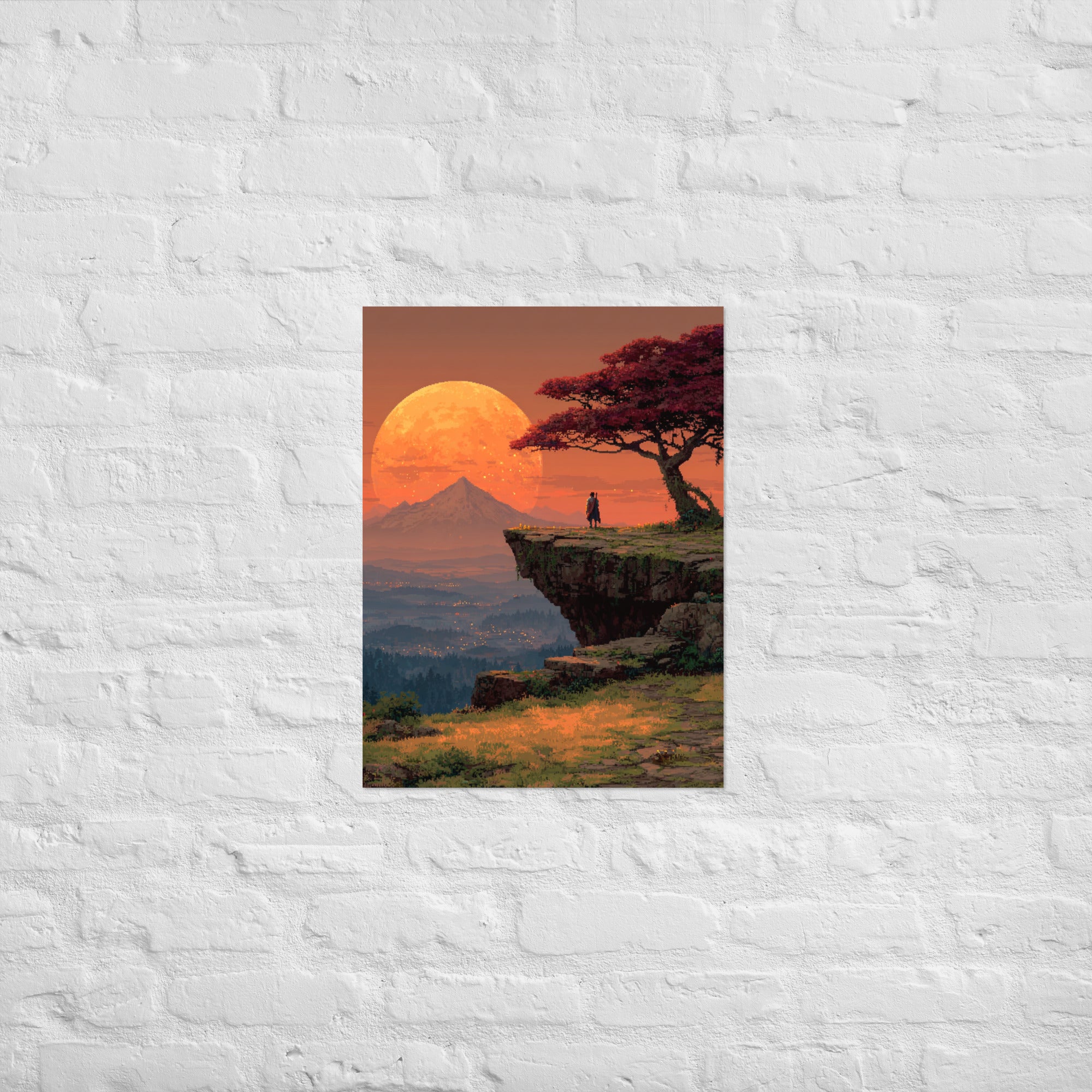 Premium cinematic gaming poster The Last Checkpoint on Enhanced Matte Paper