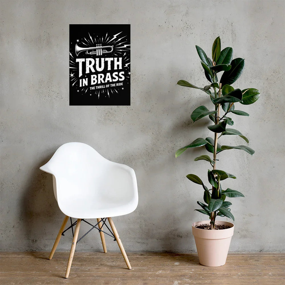 Truth in Brass Poster – Trumpet Energy Burst - RaZits
