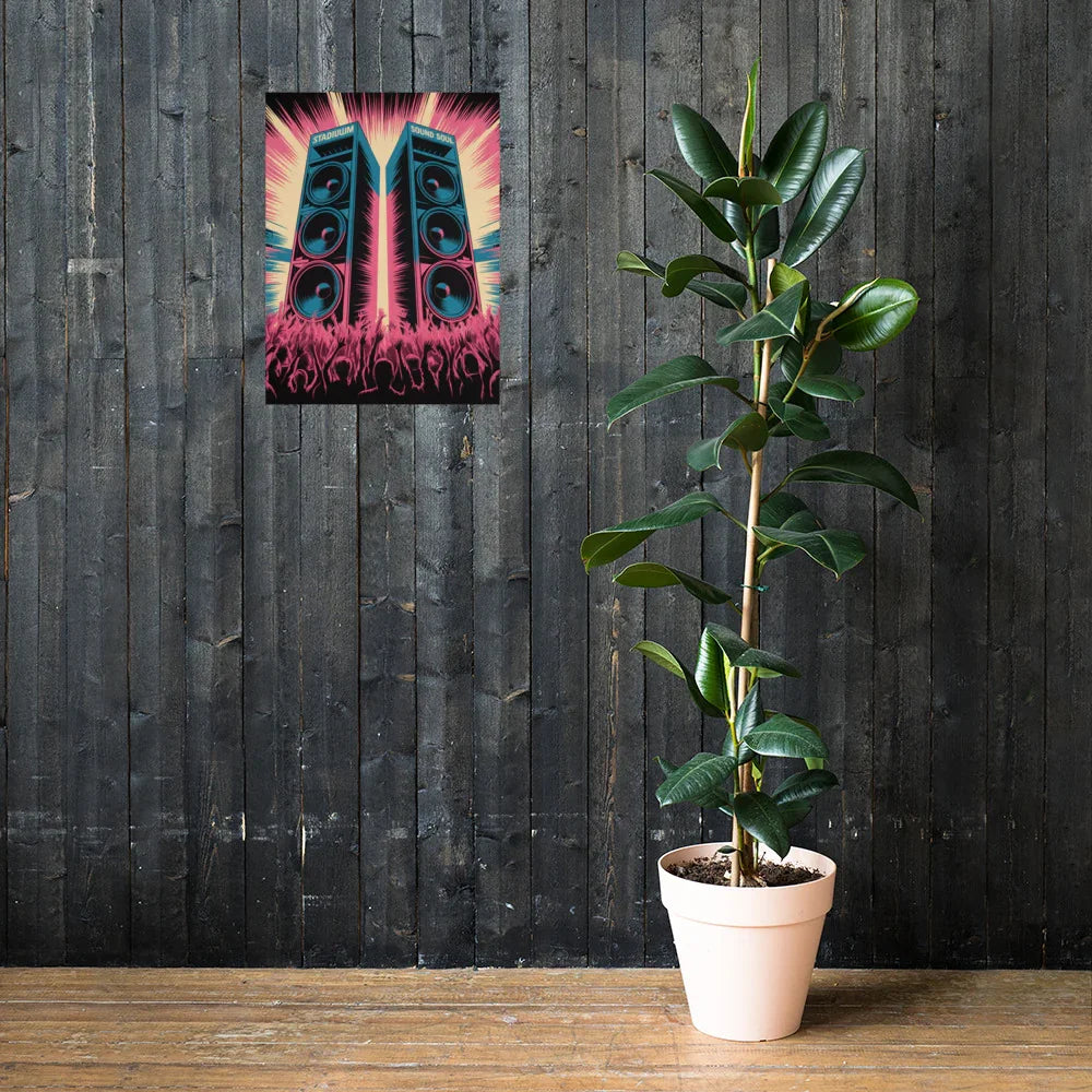 Stadium Sound Soul Poster – Speaker Tower Hype Energy - RaZits