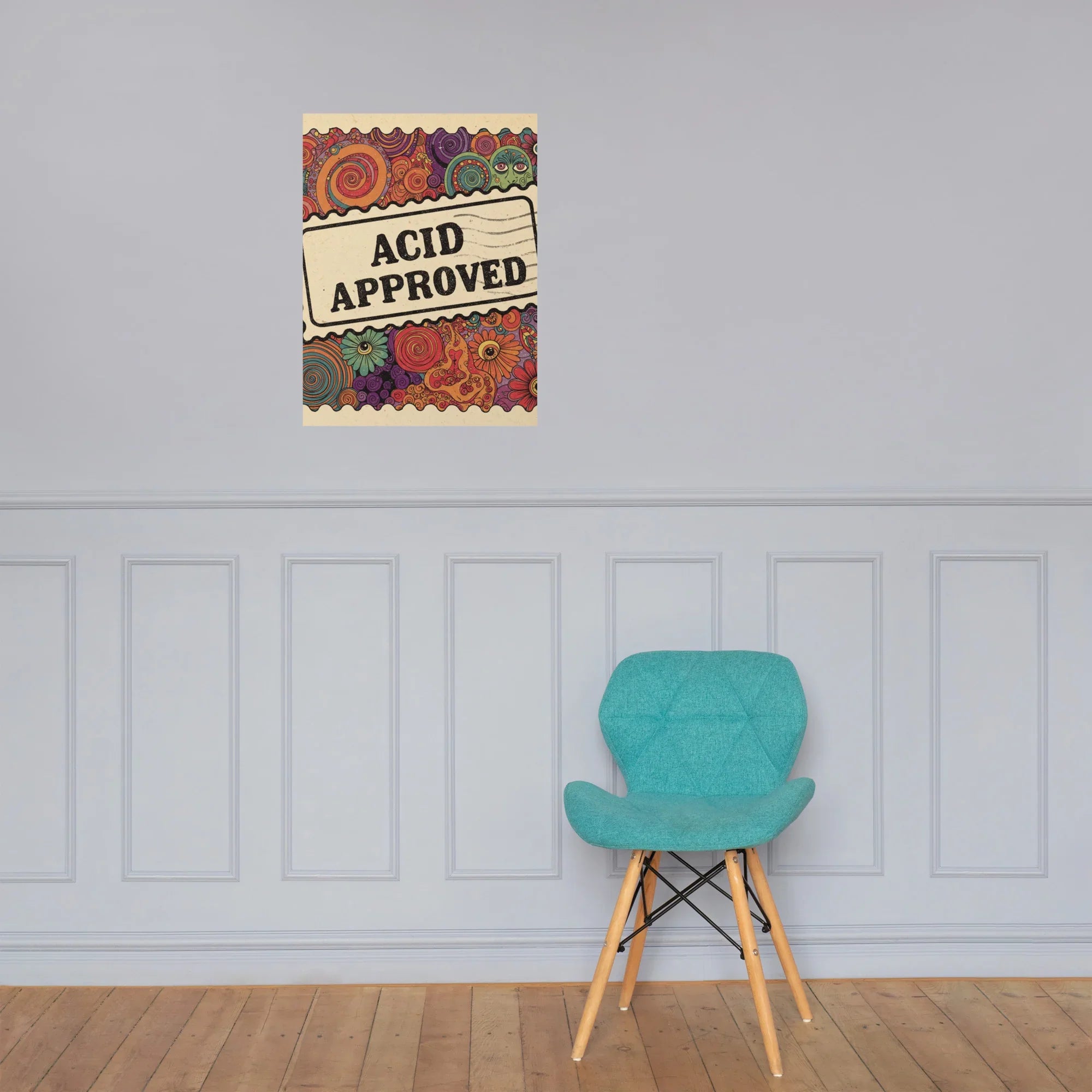 Acid Approved Poster – Psychedelic Trippy Art - RaZits