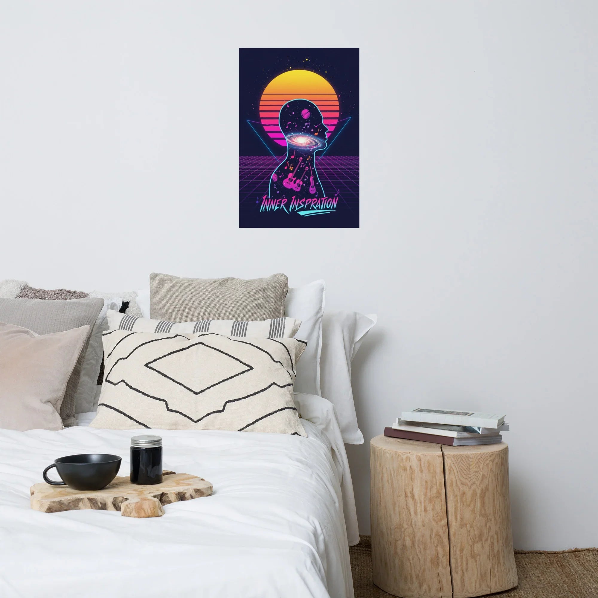 Inner Inspiration Poster – Cosmic Retro Music Mind Art - RaZits