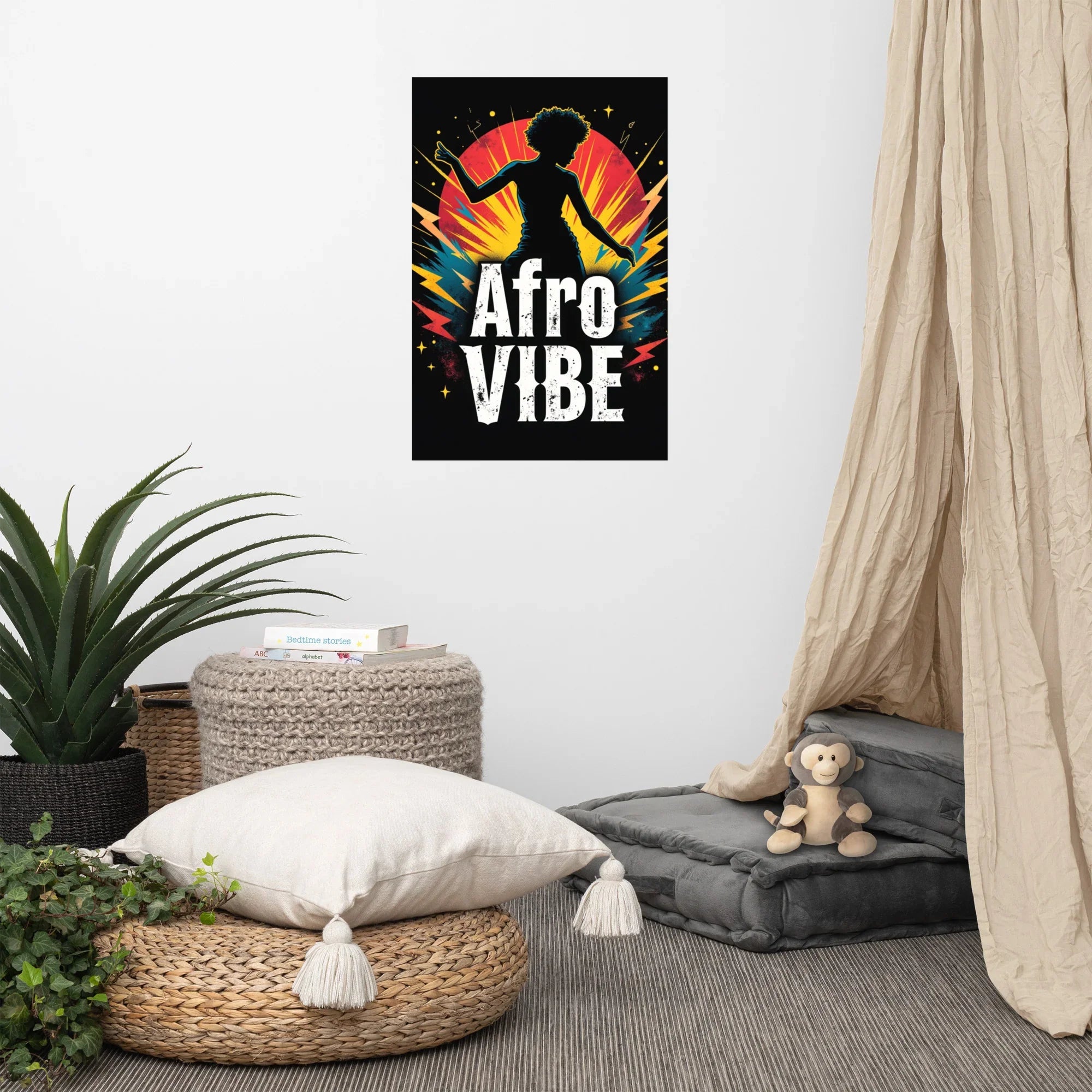 Afro Vibe Poster – Bold Dance & Music Energy - RaZits