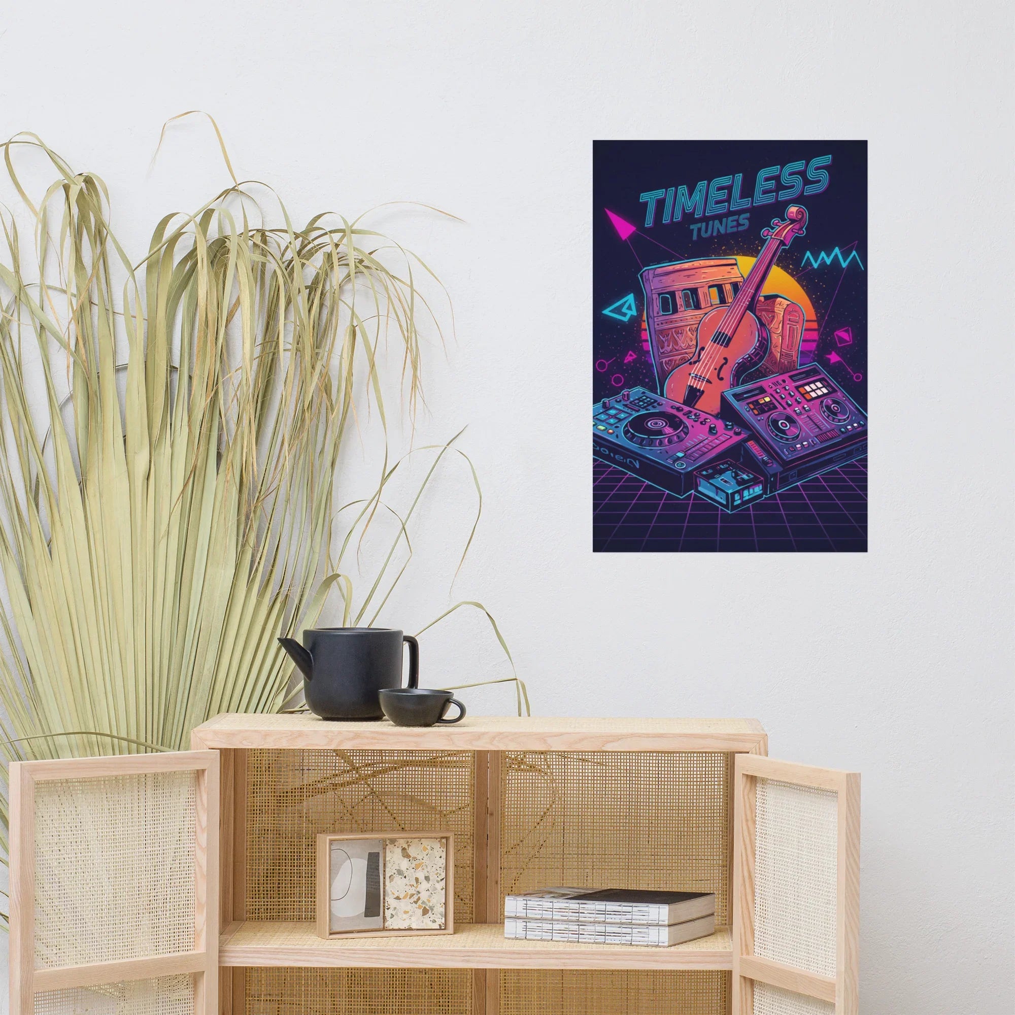 Timeless Tunes Poster – Vintage Meets Future Vibes - RaZits