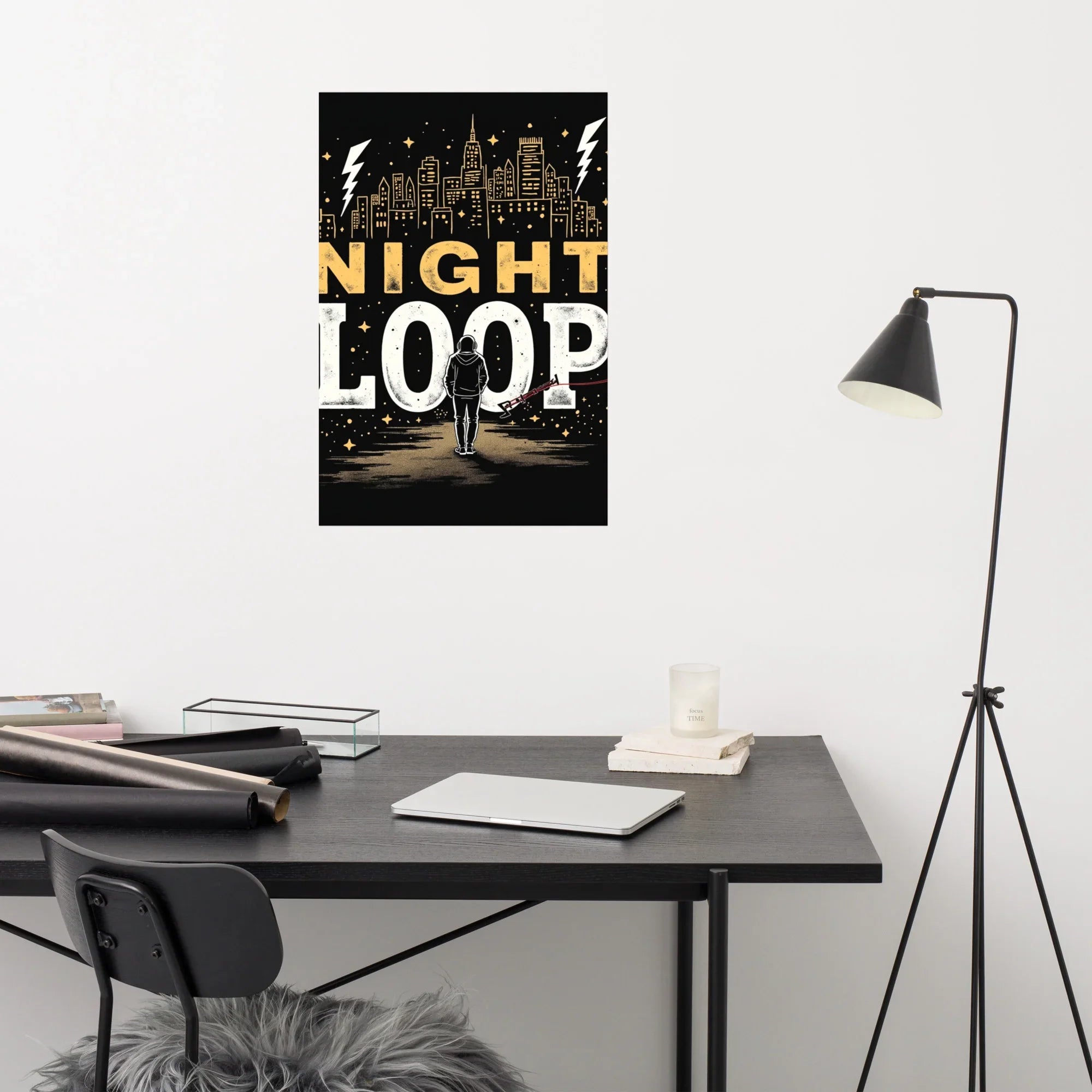 Night Loop Poster – Urban Lo-Fi Mood - RaZits