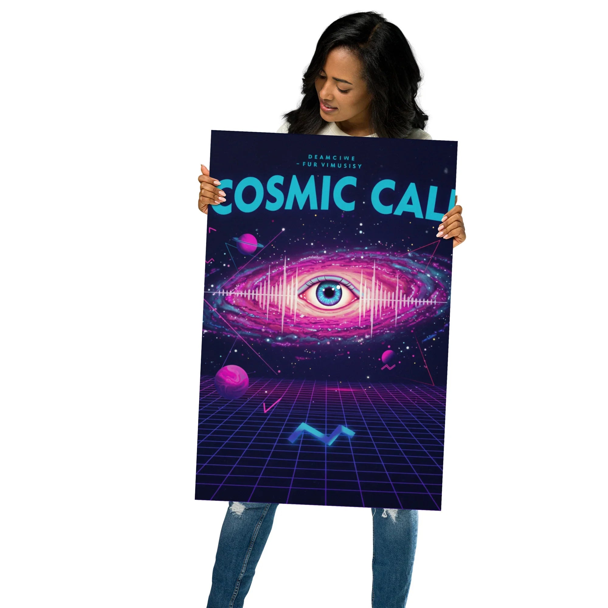 Cosmic Call Poster – Surreal Galaxy & Sci-Fi Art - RaZits