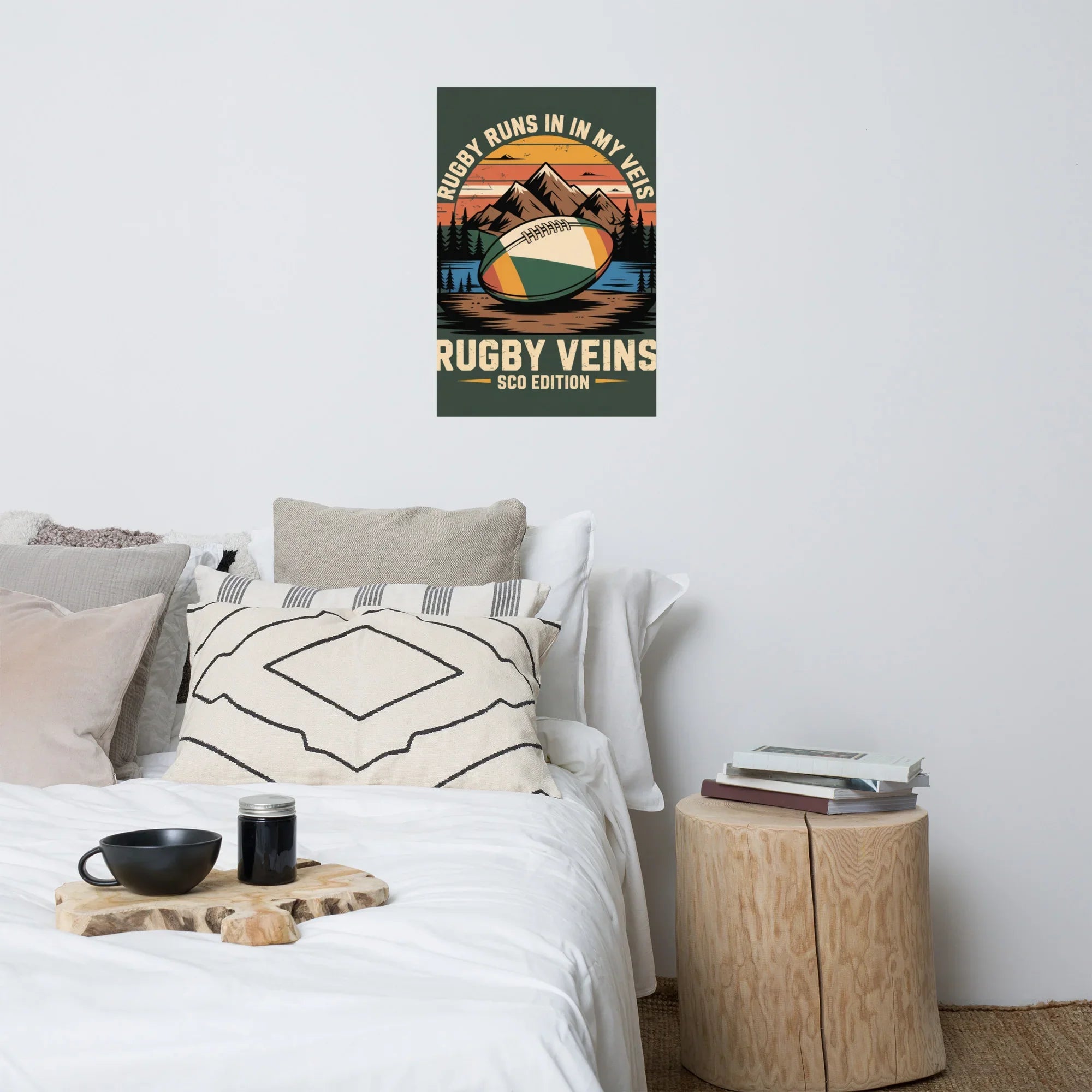 Rugby Runs in My Veins – Scotland Edition Poster - RaZits