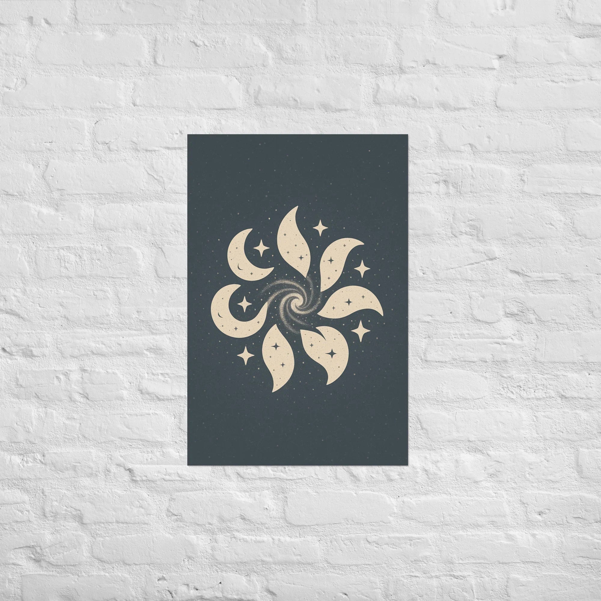 Celestial Spiral – Moon & Stars Pattern - RaZits