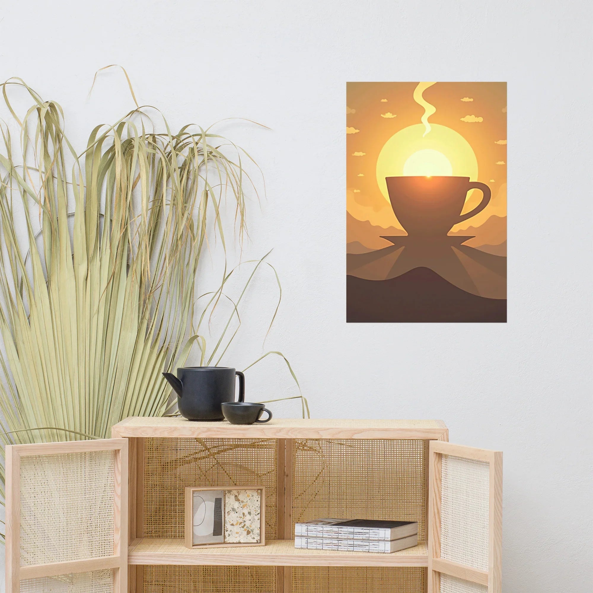 Sunrise Brew Wall Art – Coffee and Light Poster - RaZits