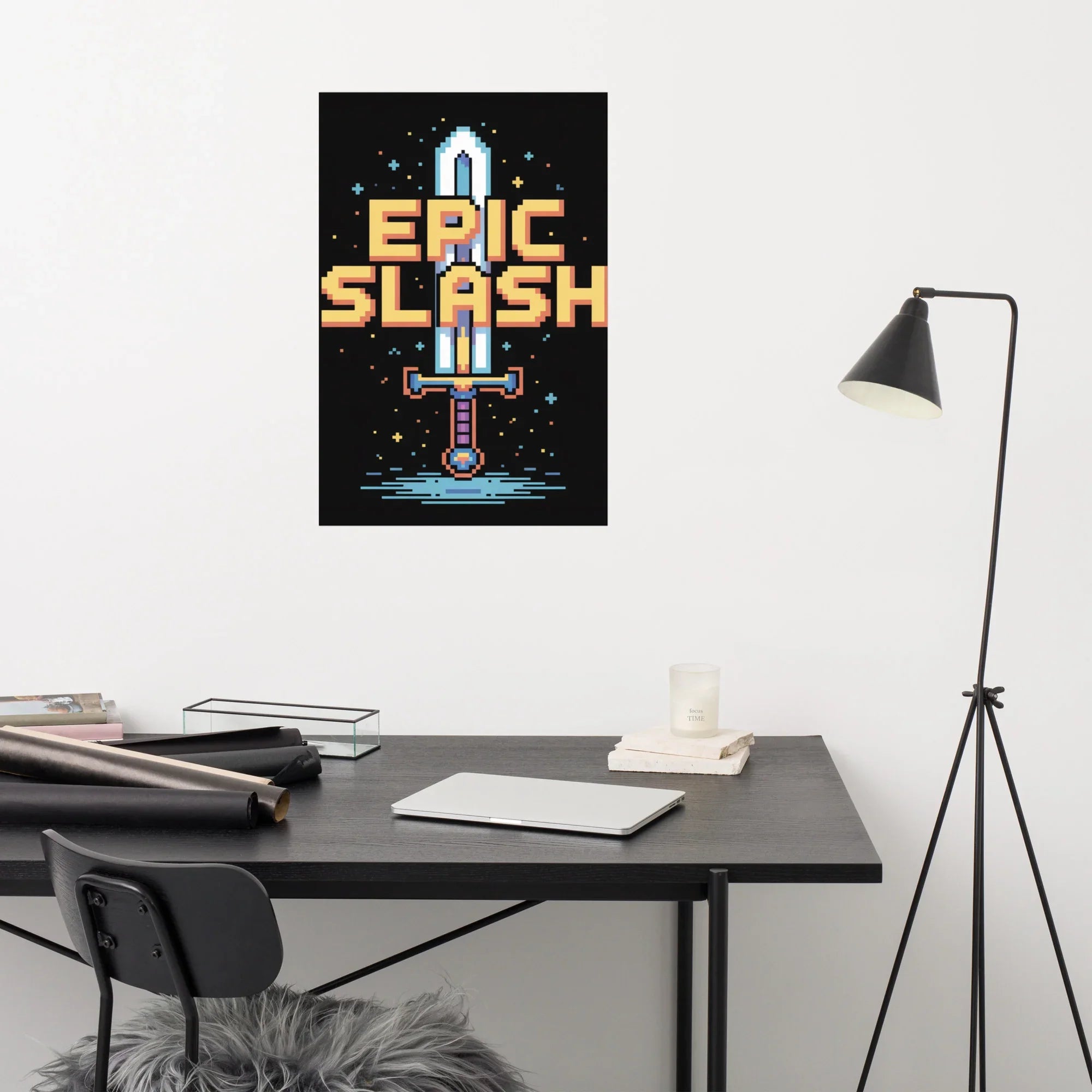 Epic Slash – Pixel Sword Adventure Poster - RaZits