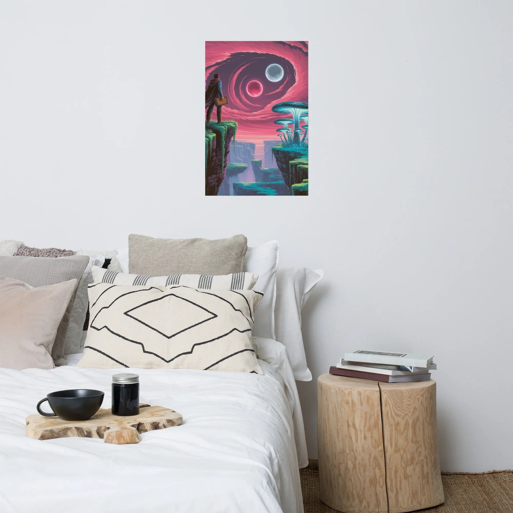 Celestial Explorer Fantasy Landscape Poster - RaZits