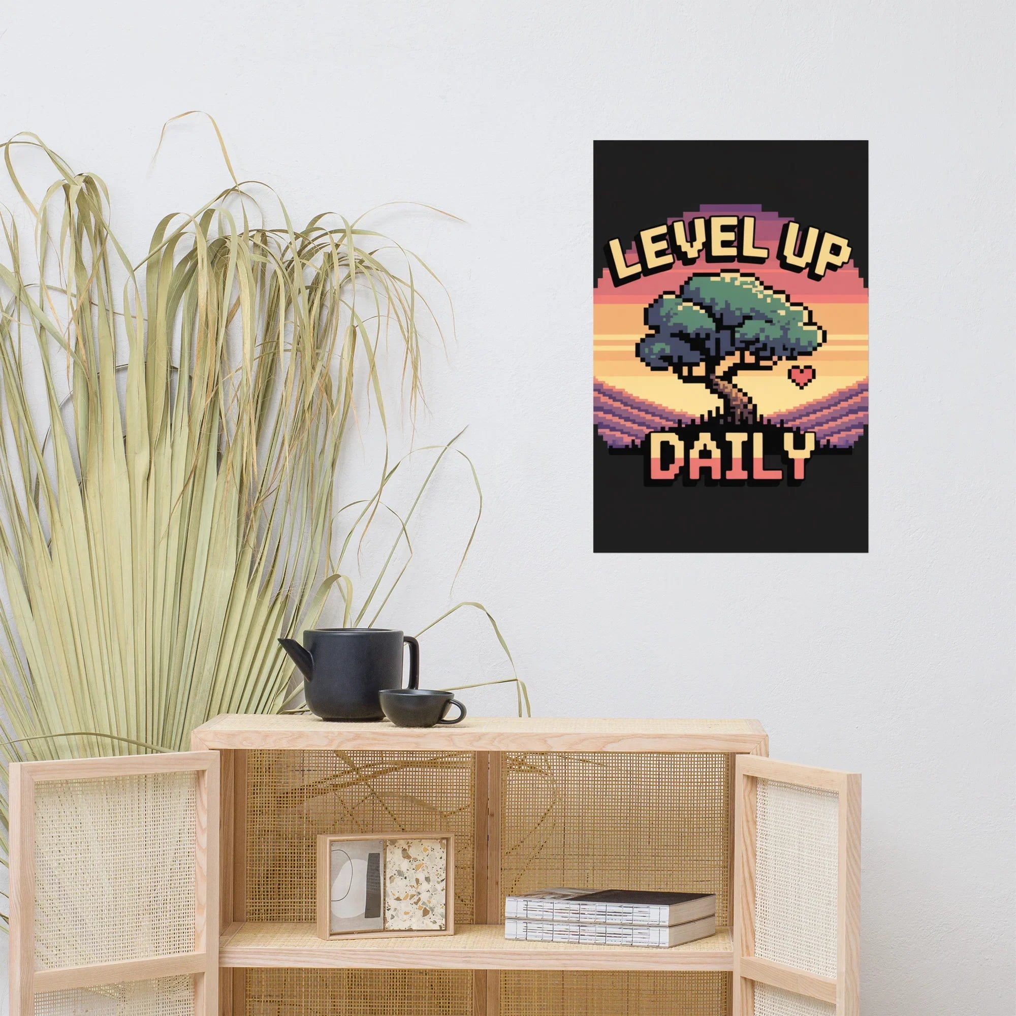 Level Up Daily – Motivational Pixel Art for Retro Gamers - RaZits