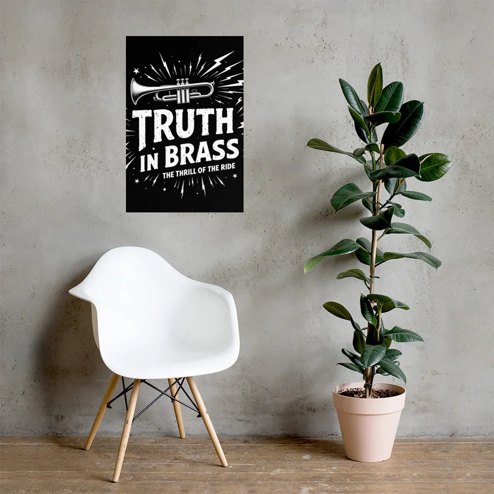 Truth in Brass Poster – Trumpet Energy Burst - RaZits