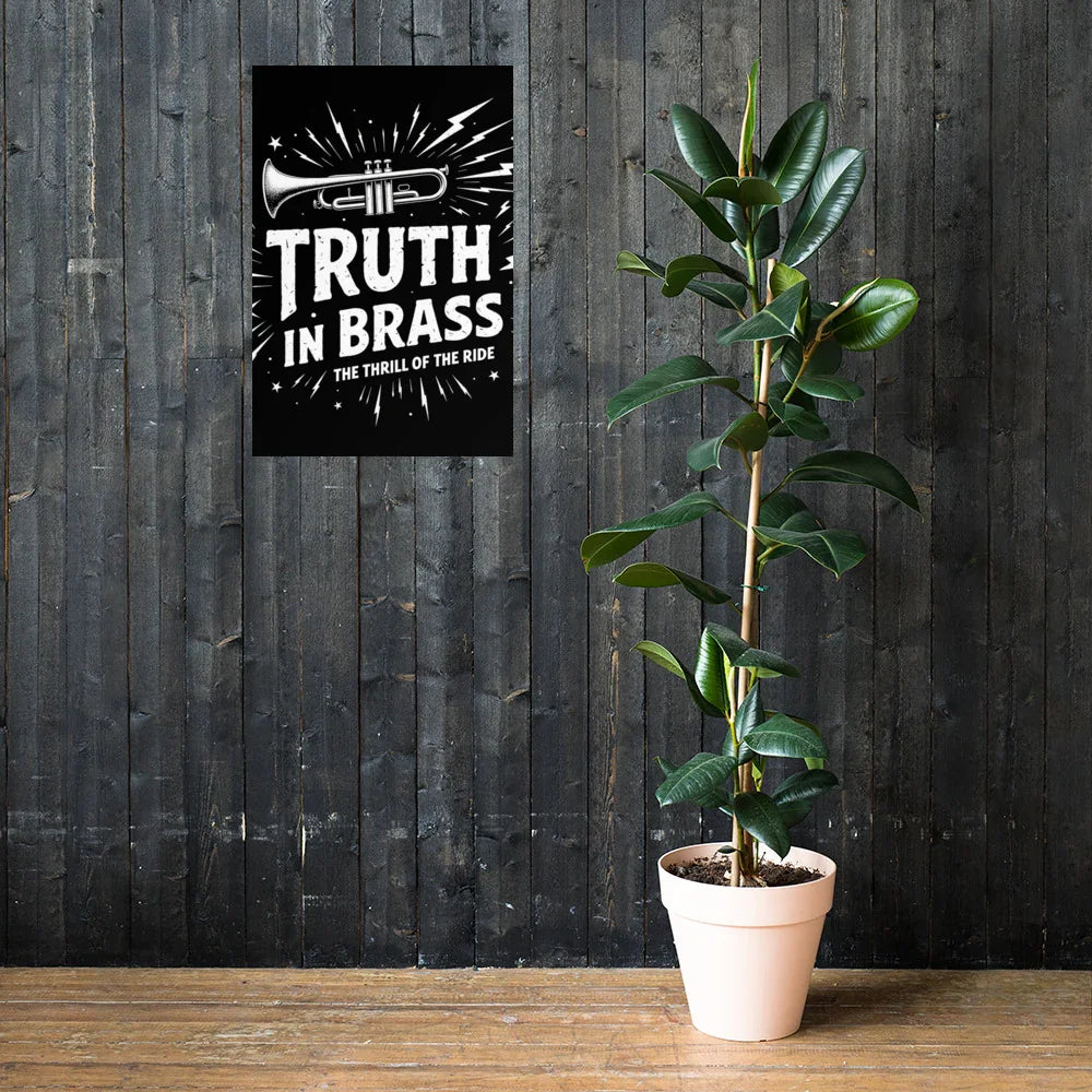 Truth in Brass Poster – Trumpet Energy Burst - RaZits