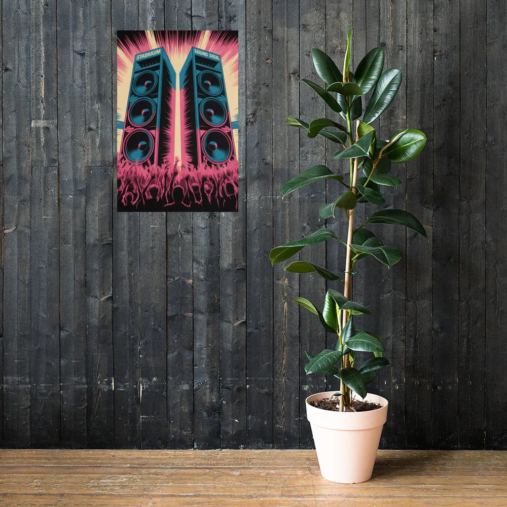 Stadium Sound Soul Poster – Speaker Tower Hype Energy - RaZits