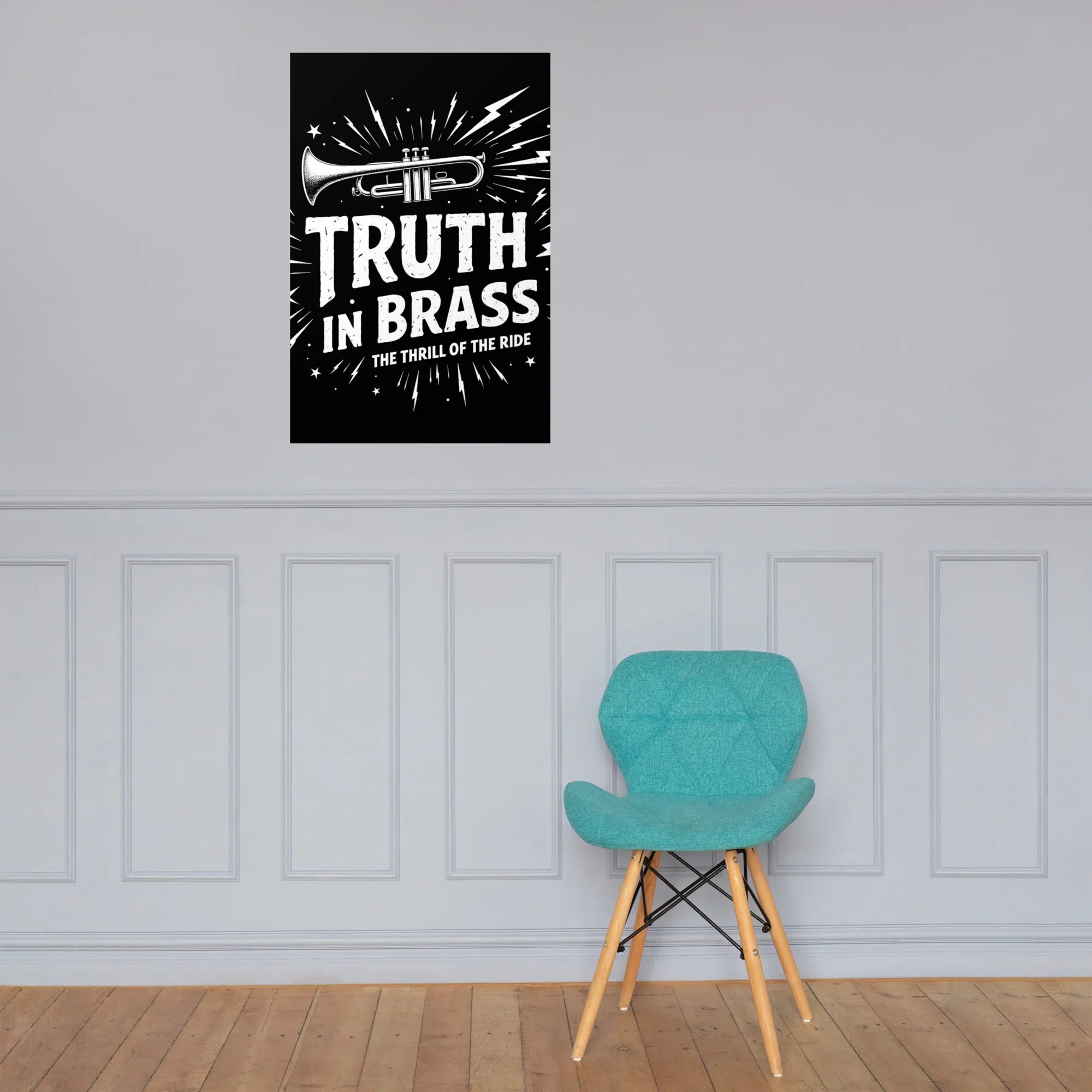 Truth in Brass Poster – Trumpet Energy Burst - RaZits