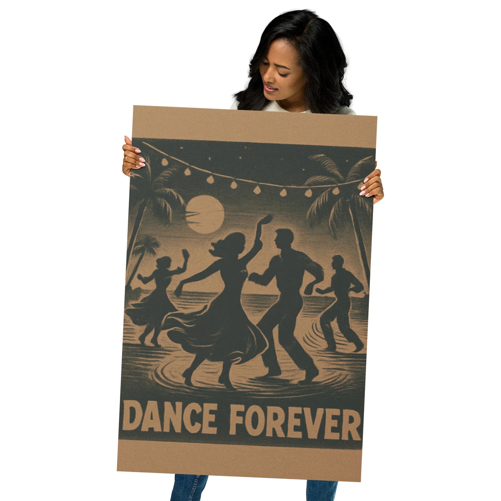 Dance Forever Poster – Vintage Beach Boogie Aesthetic - RaZits