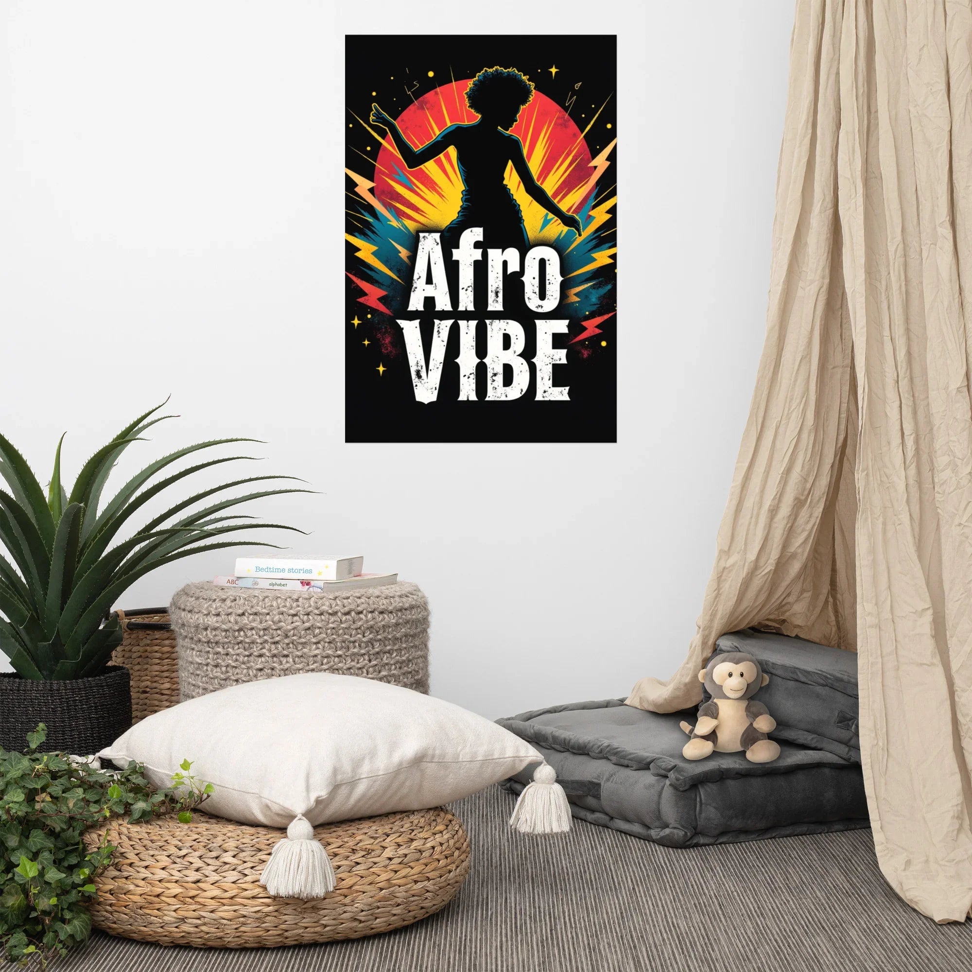 Afro Vibe Poster – Bold Dance & Music Energy - RaZits