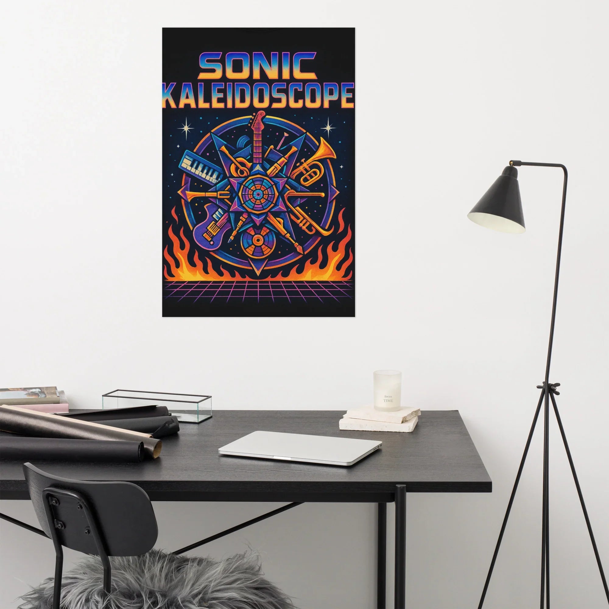 Sonic Kaleidoscope Poster – Psychedelic Music Art - RaZits