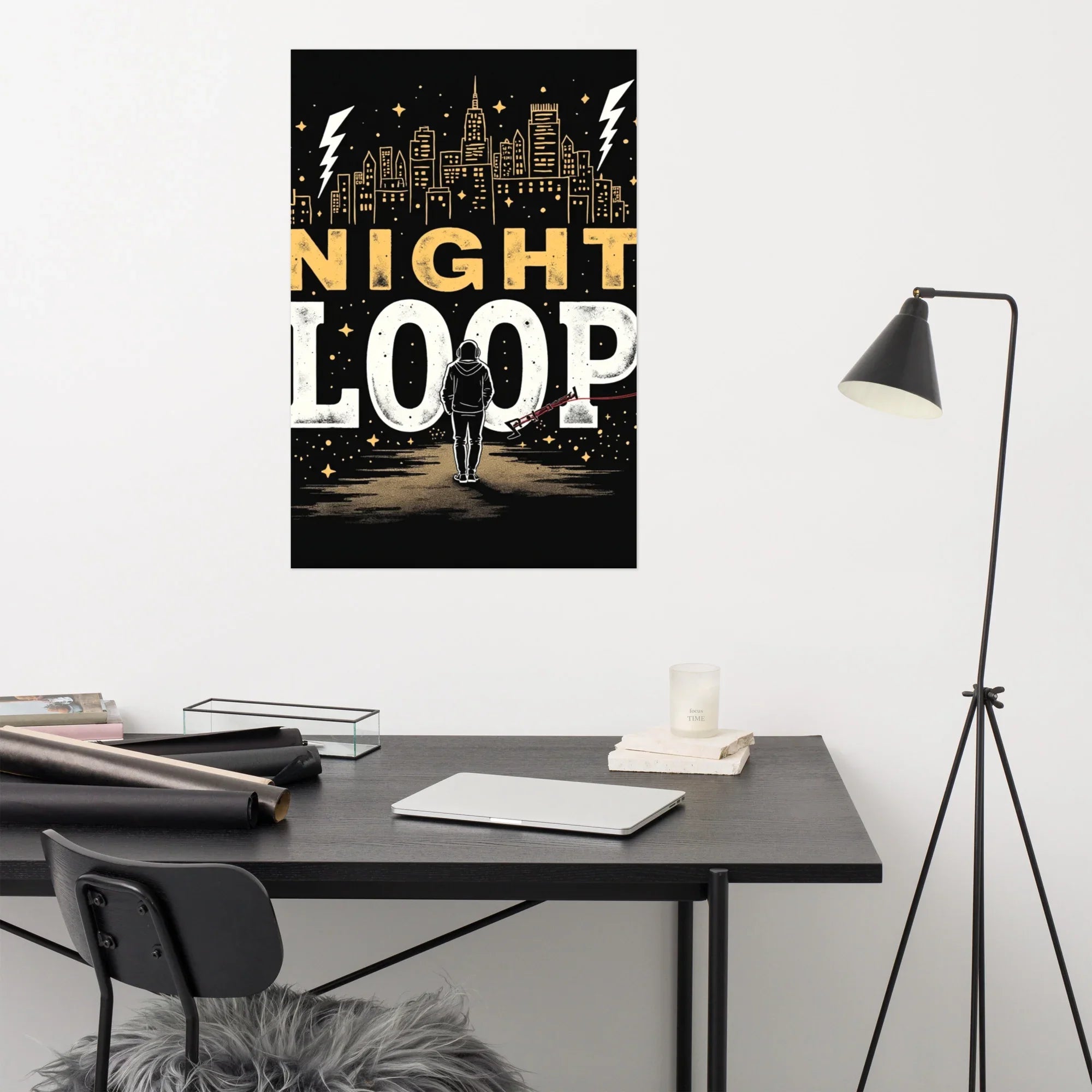 Night Loop Poster – Urban Lo-Fi Mood - RaZits