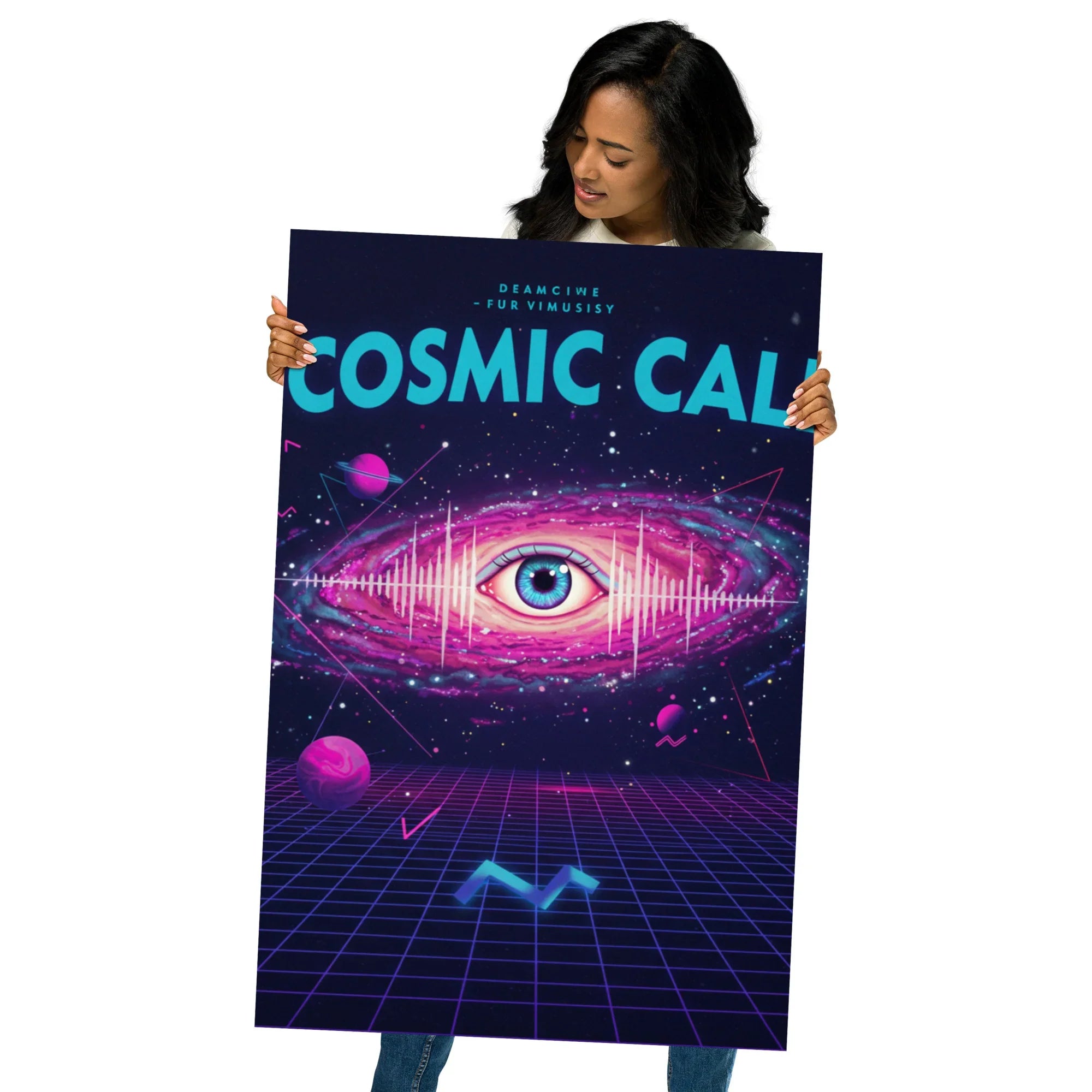 Cosmic Call Poster – Surreal Galaxy & Sci-Fi Art - RaZits