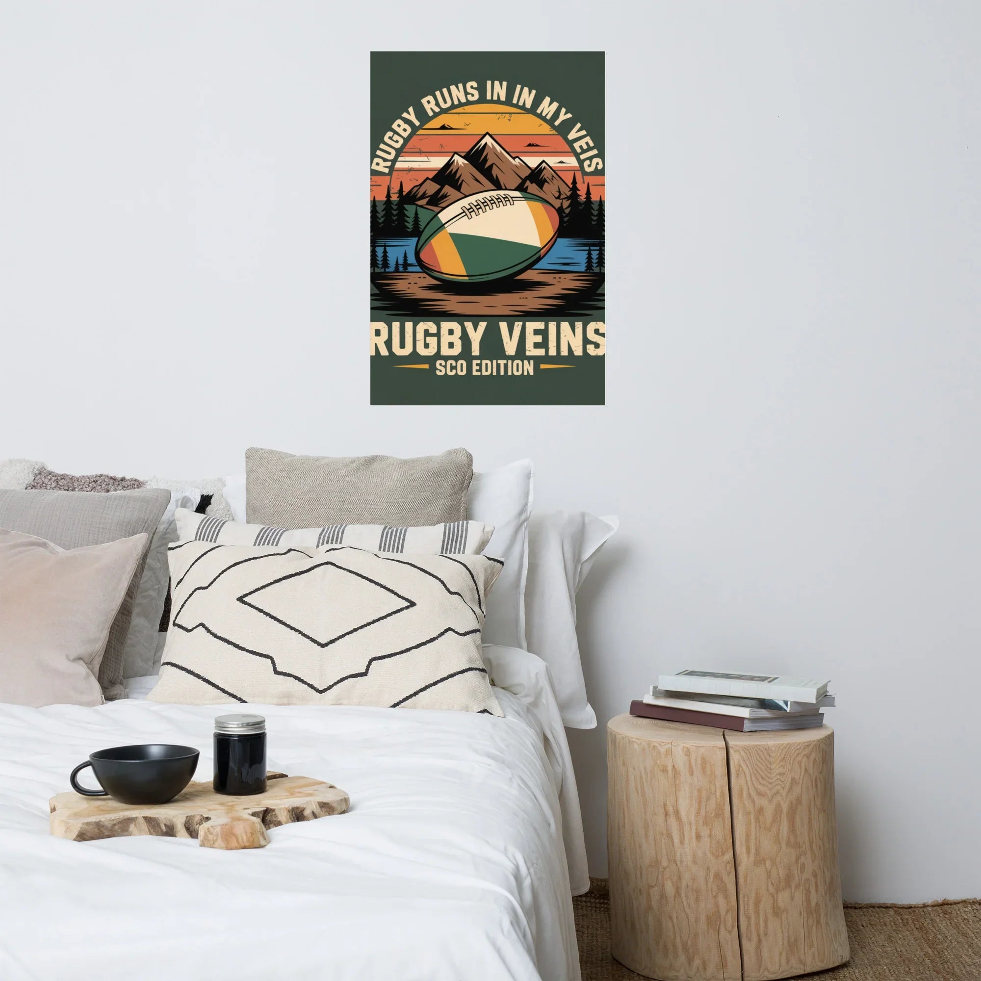 Rugby Runs in My Veins – Scotland Edition Poster - RaZits