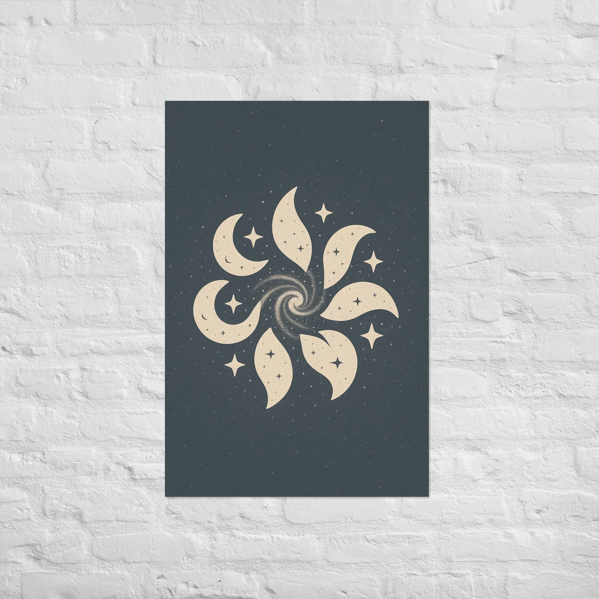 Celestial Spiral – Moon & Stars Pattern - RaZits