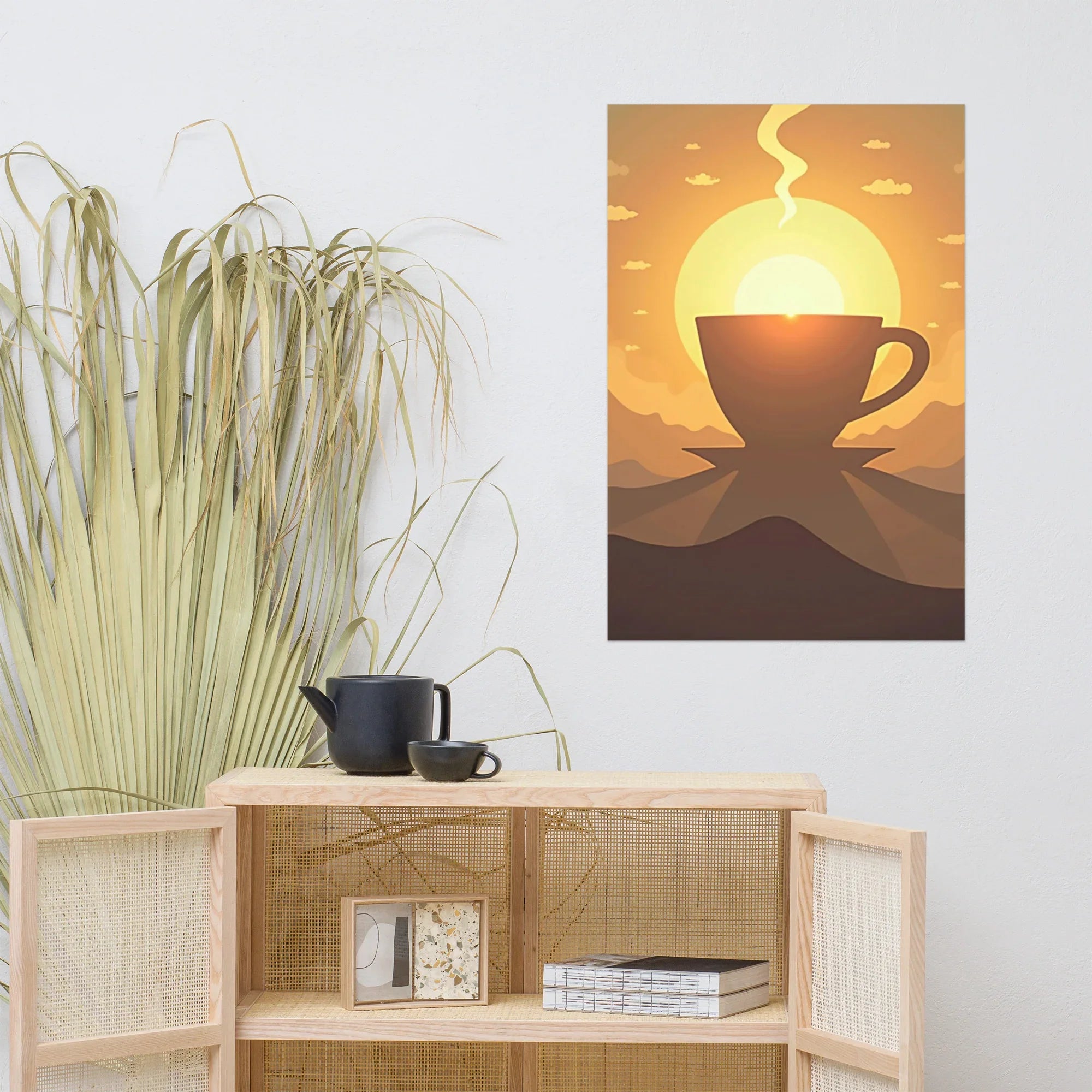 Sunrise Brew Wall Art – Coffee and Light Poster - RaZits