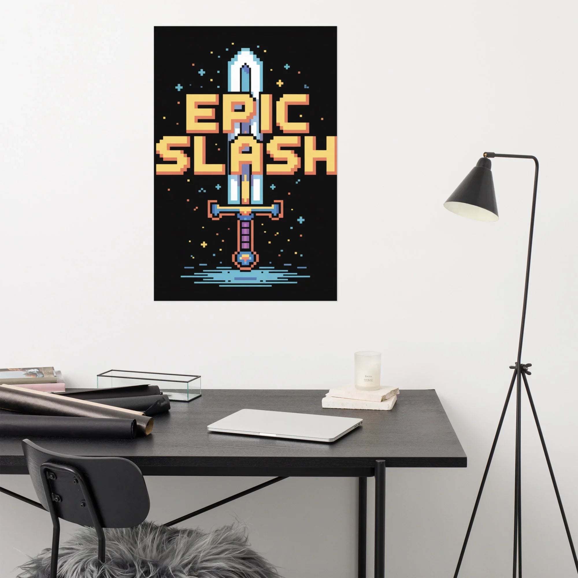 Epic Slash – Pixel Sword Adventure Poster - RaZits