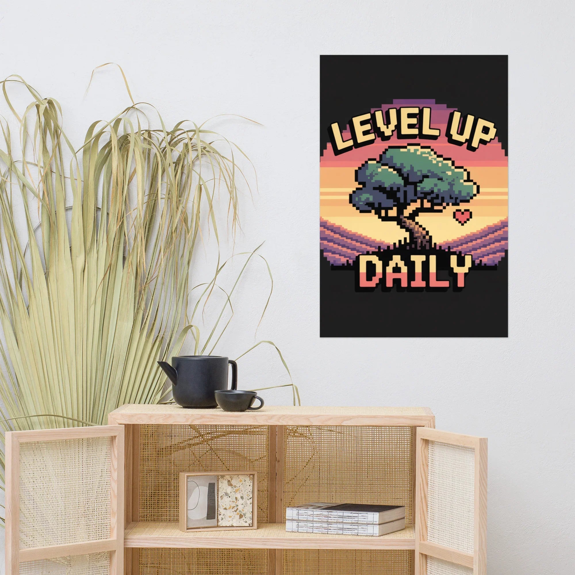 Level Up Daily – Motivational Pixel Art for Retro Gamers - RaZits