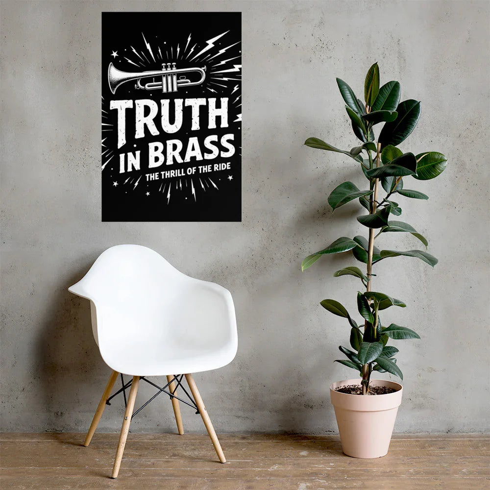 Truth in Brass Poster – Trumpet Energy Burst - RaZits