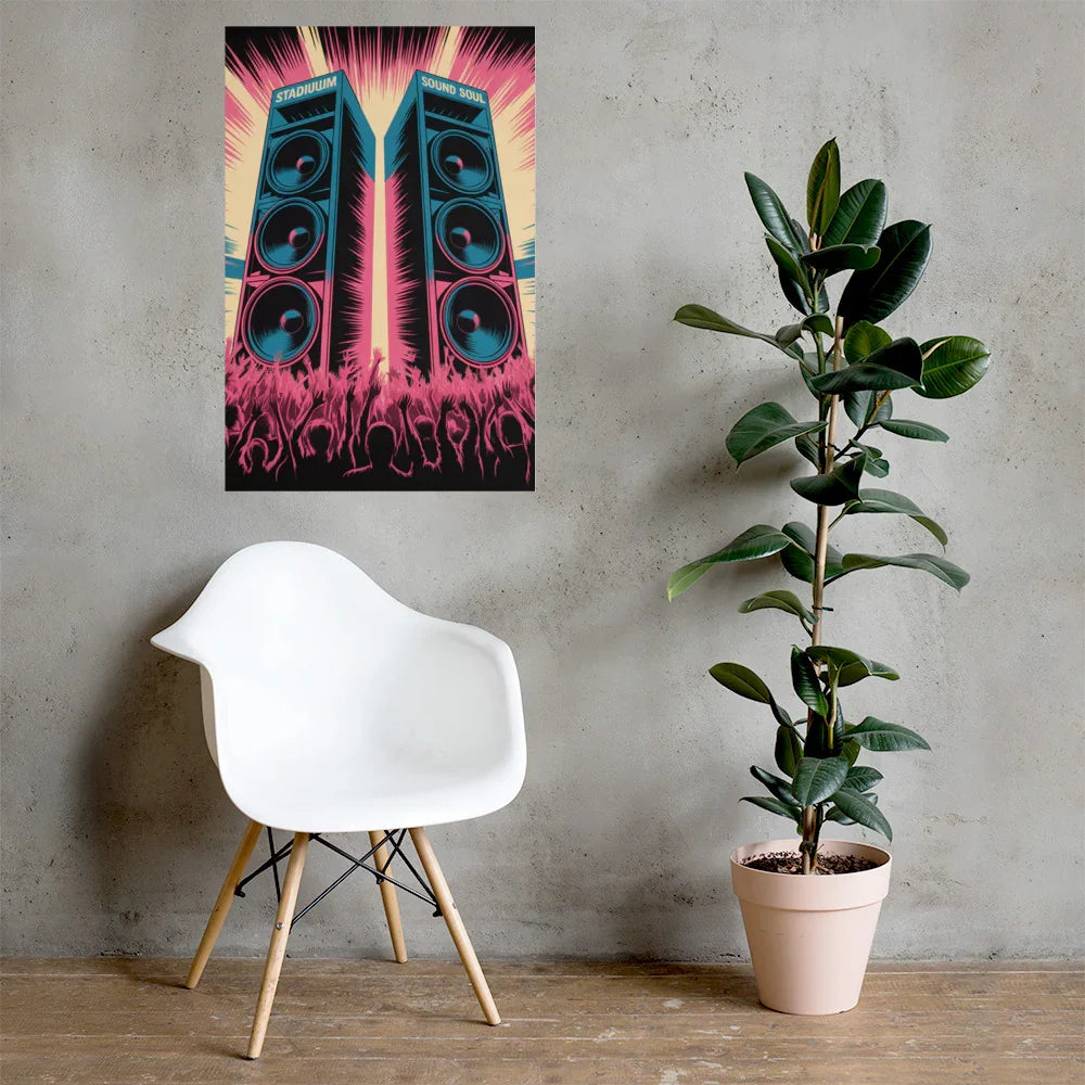 Stadium Sound Soul Poster – Speaker Tower Hype Energy - RaZits