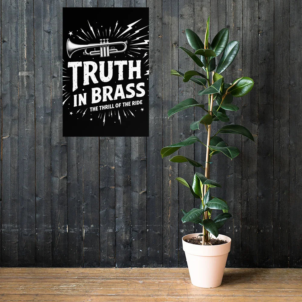 Truth in Brass Poster – Trumpet Energy Burst - RaZits