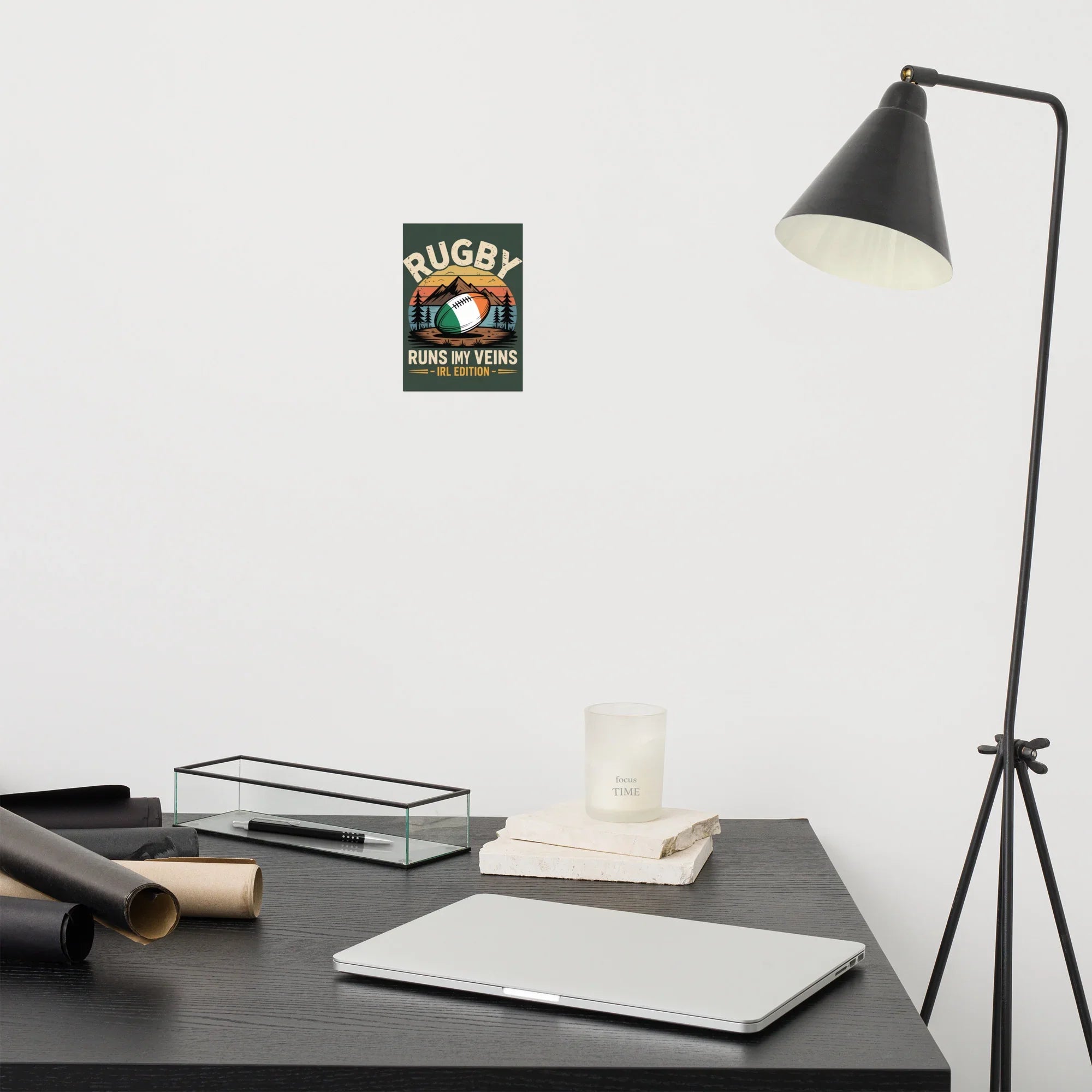 Rugby Runs in My Veins – Ireland Edition Poster - RaZits