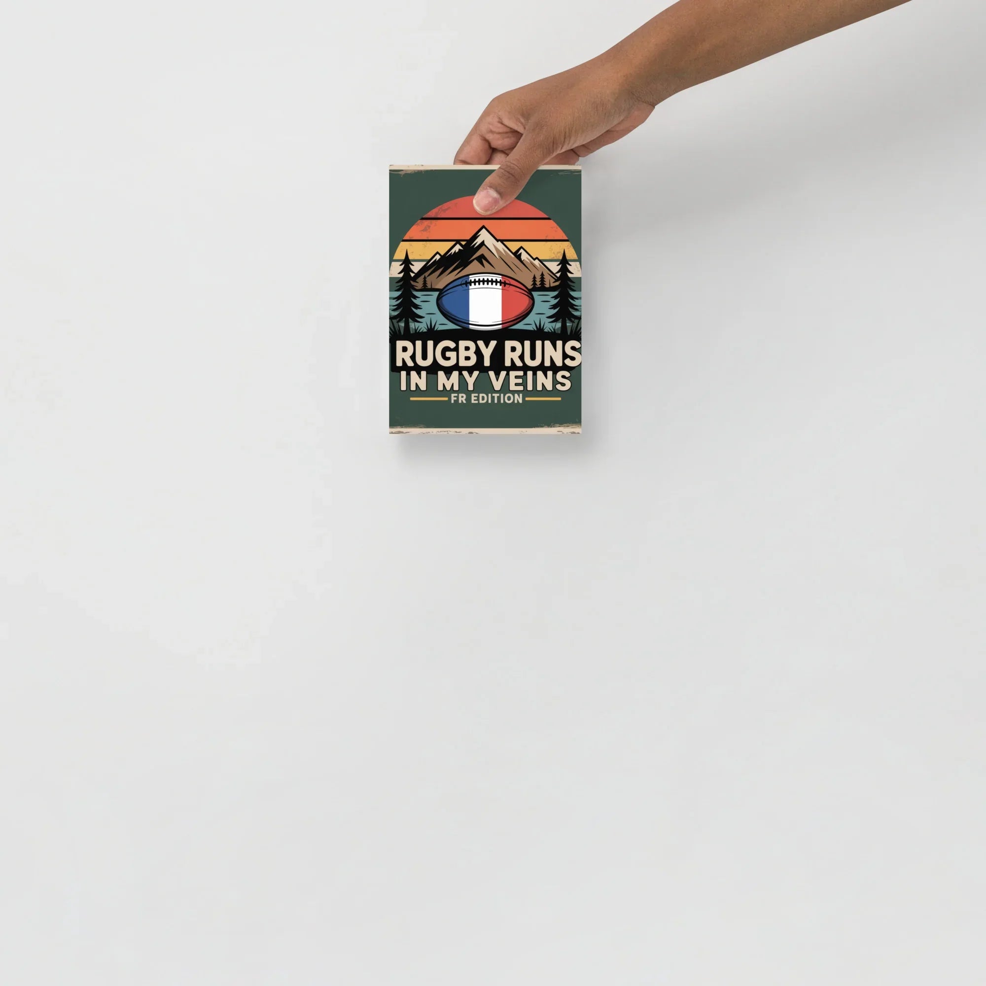 Rugby Runs in My Veins – France Poster (Daylight Edition) - RaZits