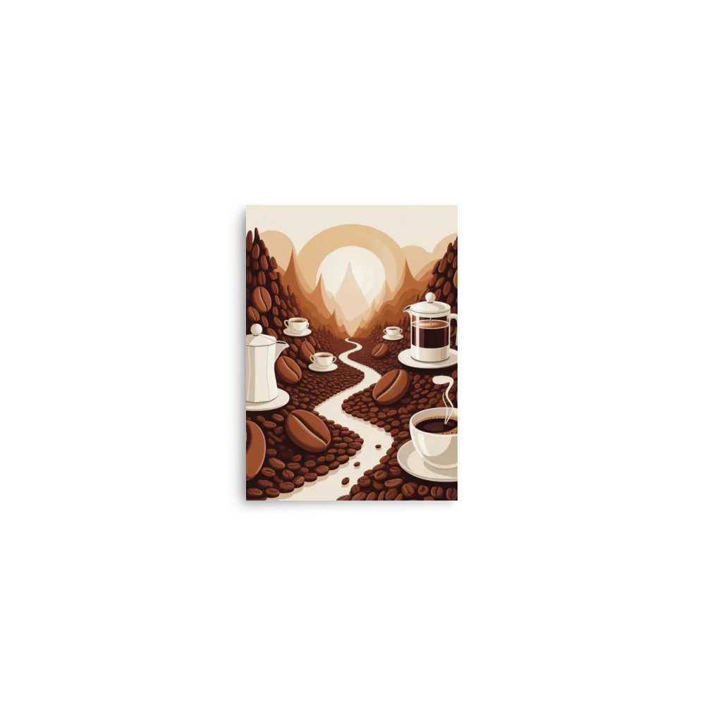 Coffee Valley Wall Art – Surreal Coffee Landscape - RaZits