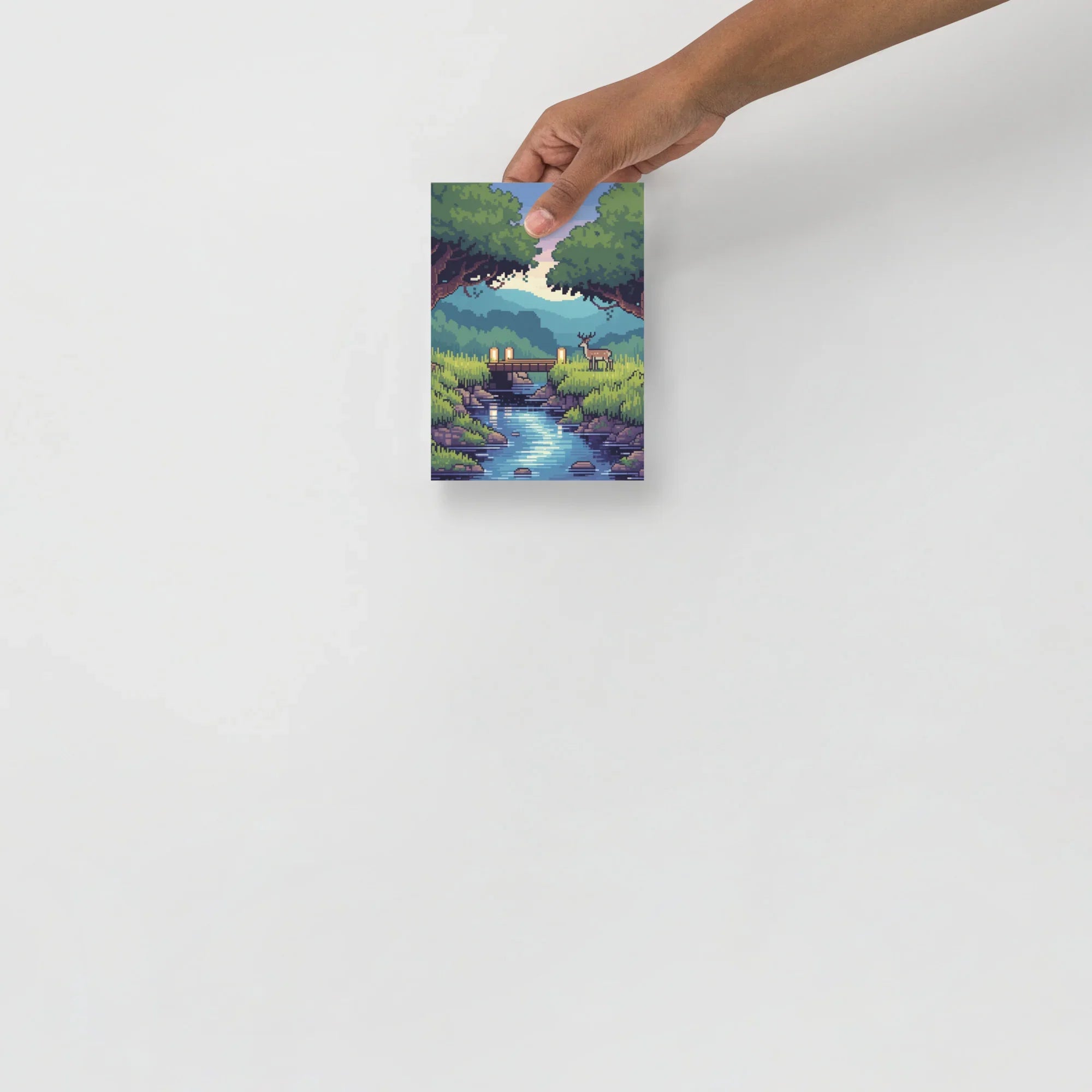 Whispering Grove – Pixel Forest Adventure Art Print - RaZits