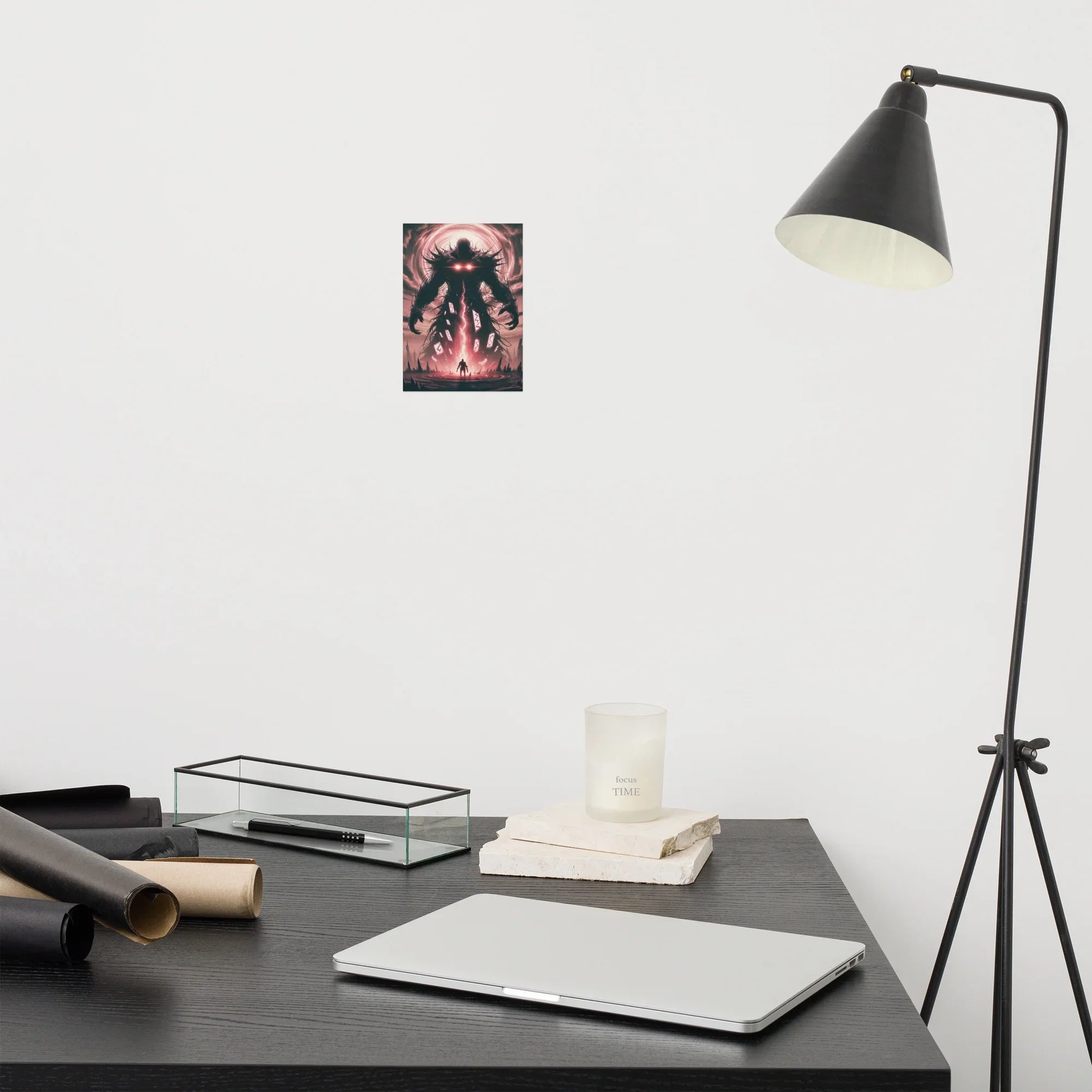 Eclipse of Titans – Dark Fantasy Boss Battle Art Print - RaZits