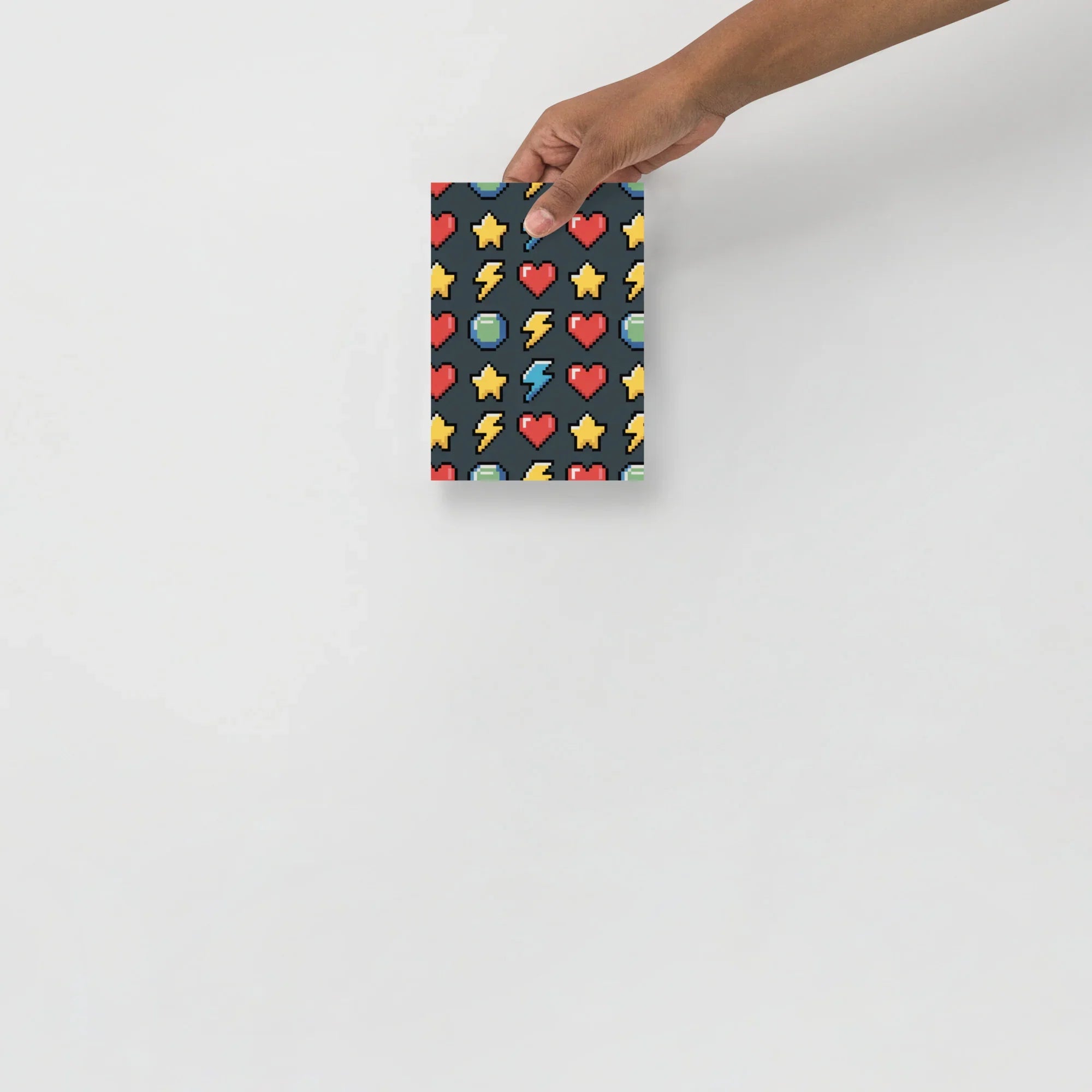 Pixel Pulse Retro Gaming Wall Art – 8-Bit Arcade Aesthetic Pattern - RaZits