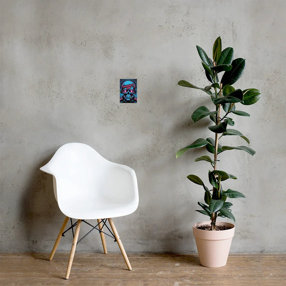 Headshot King – Cyberpunk Gamer Art for Futuristic Esports Room Decor - RaZits