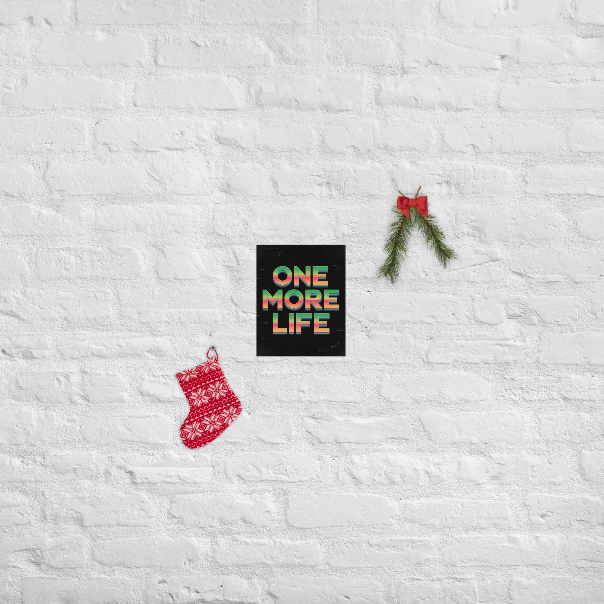 One More Life Retro Gamer Motivation Poster - RaZits